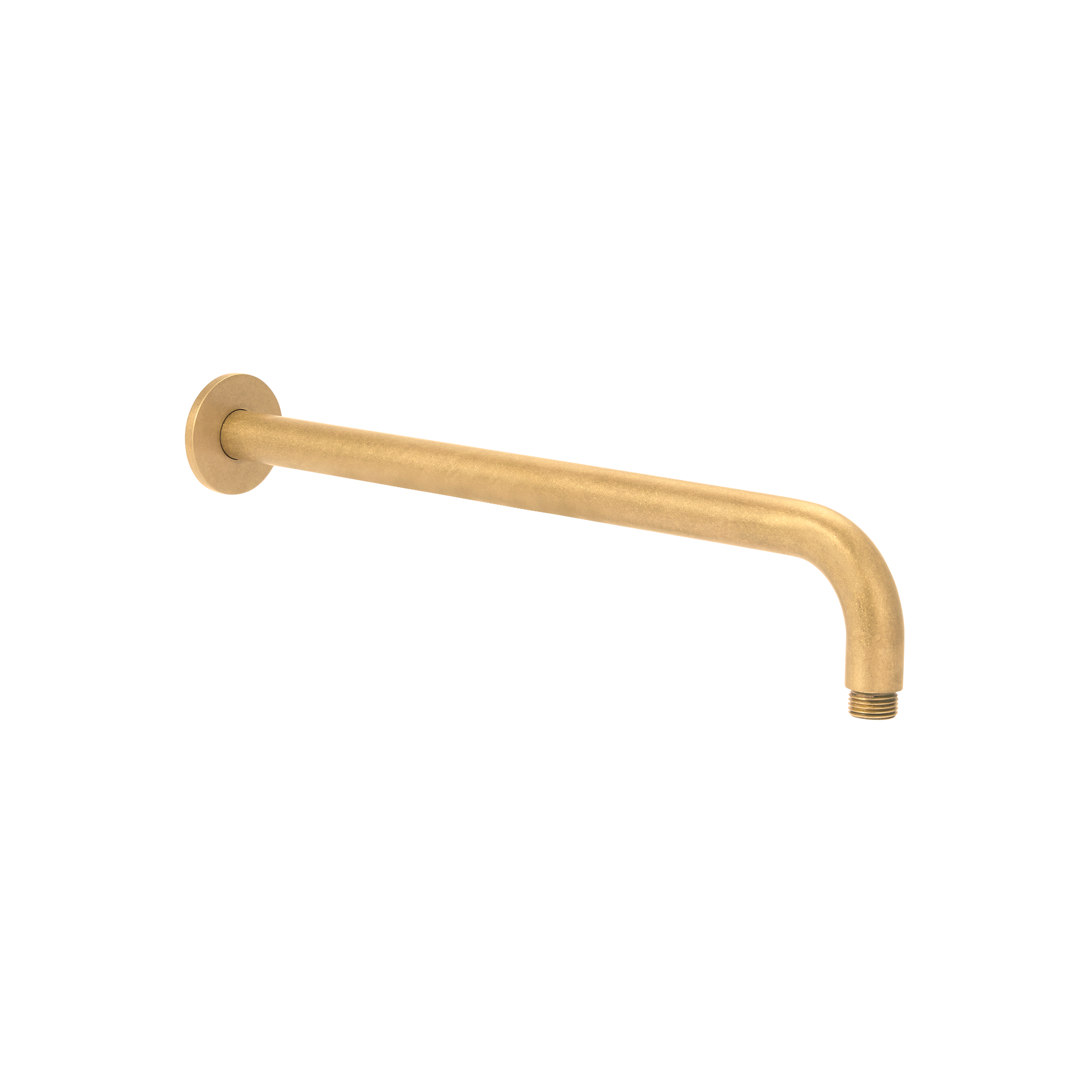 Shower Arm 400mm - Tumbled Aged Brass