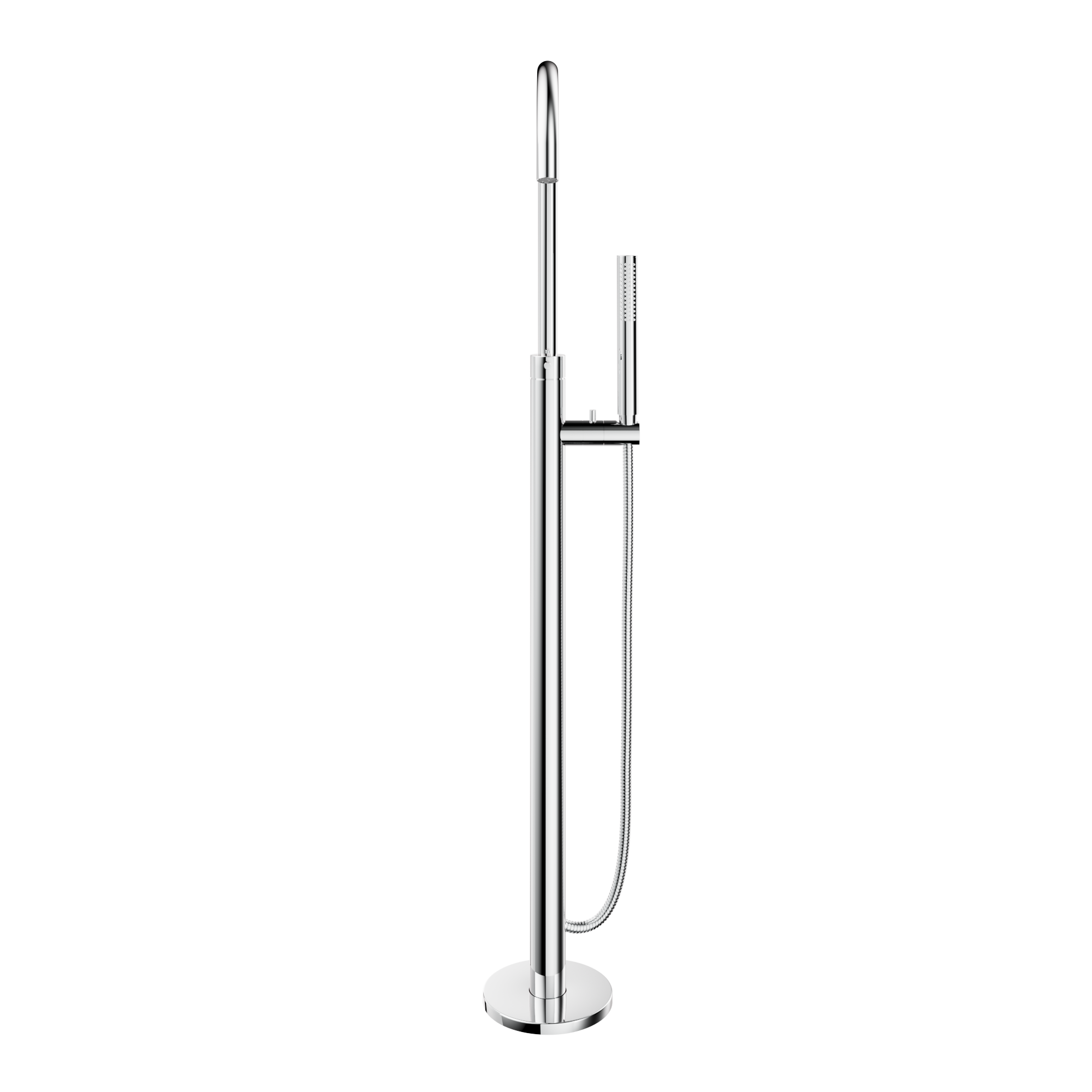 Elysian FloorMountedBathFiller WithHandShower Final View02 CH 01