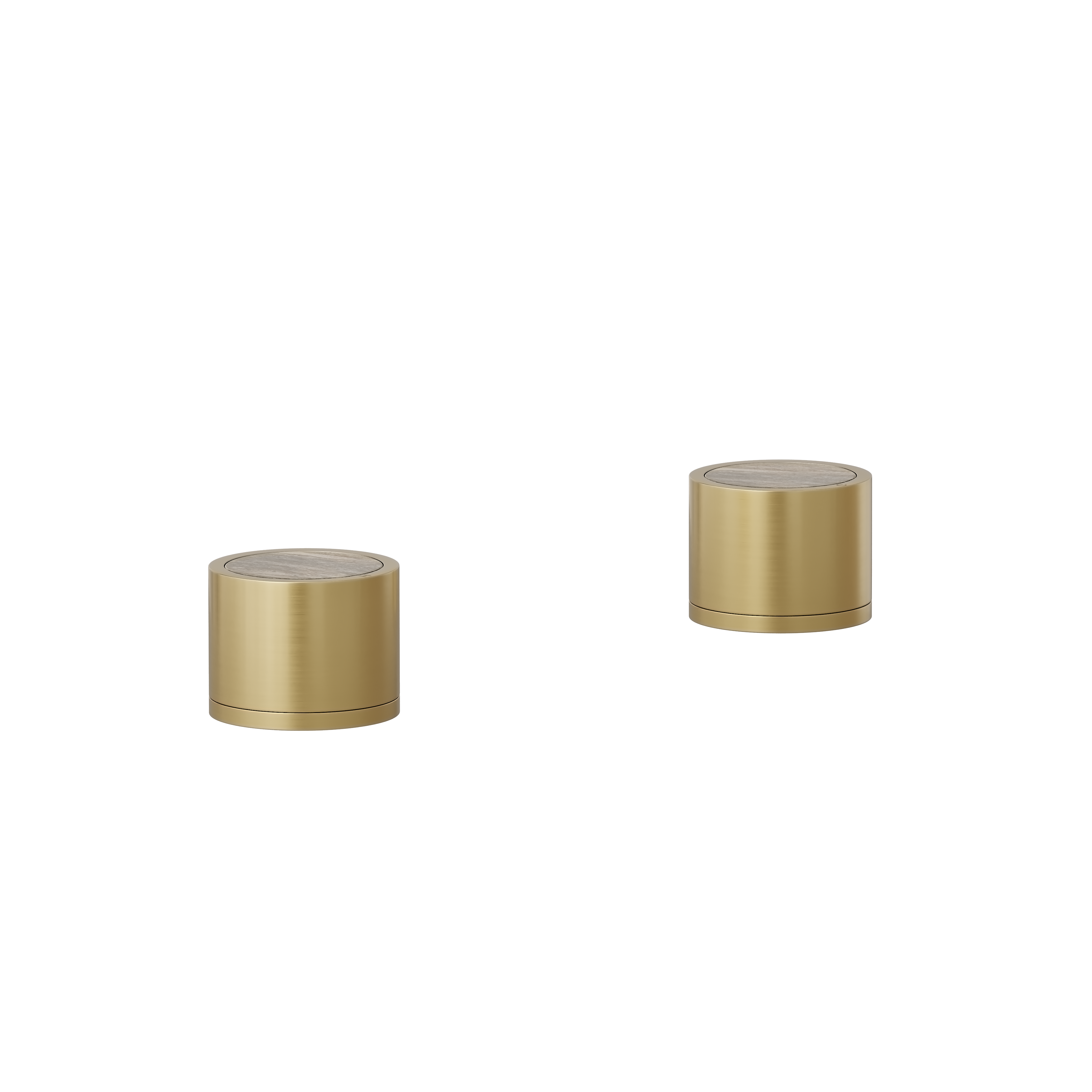 Pixi Tile Insert Assembly Bench-Mounted Taps - Brushed Brass
