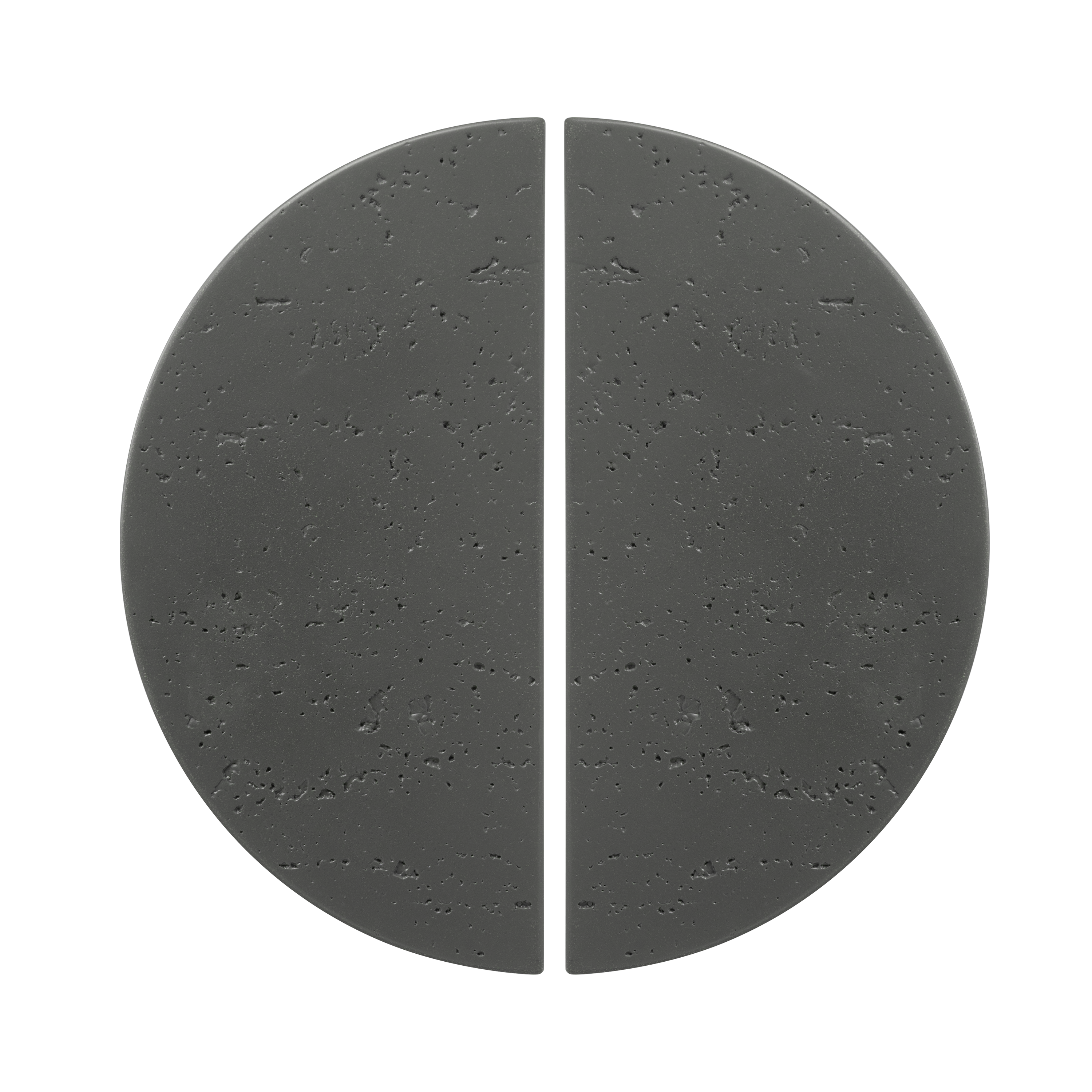 Concrete%20Half%20Moon%20Entry%20Door%20Pull%20(Single) Front Dark%20Grey Pair
