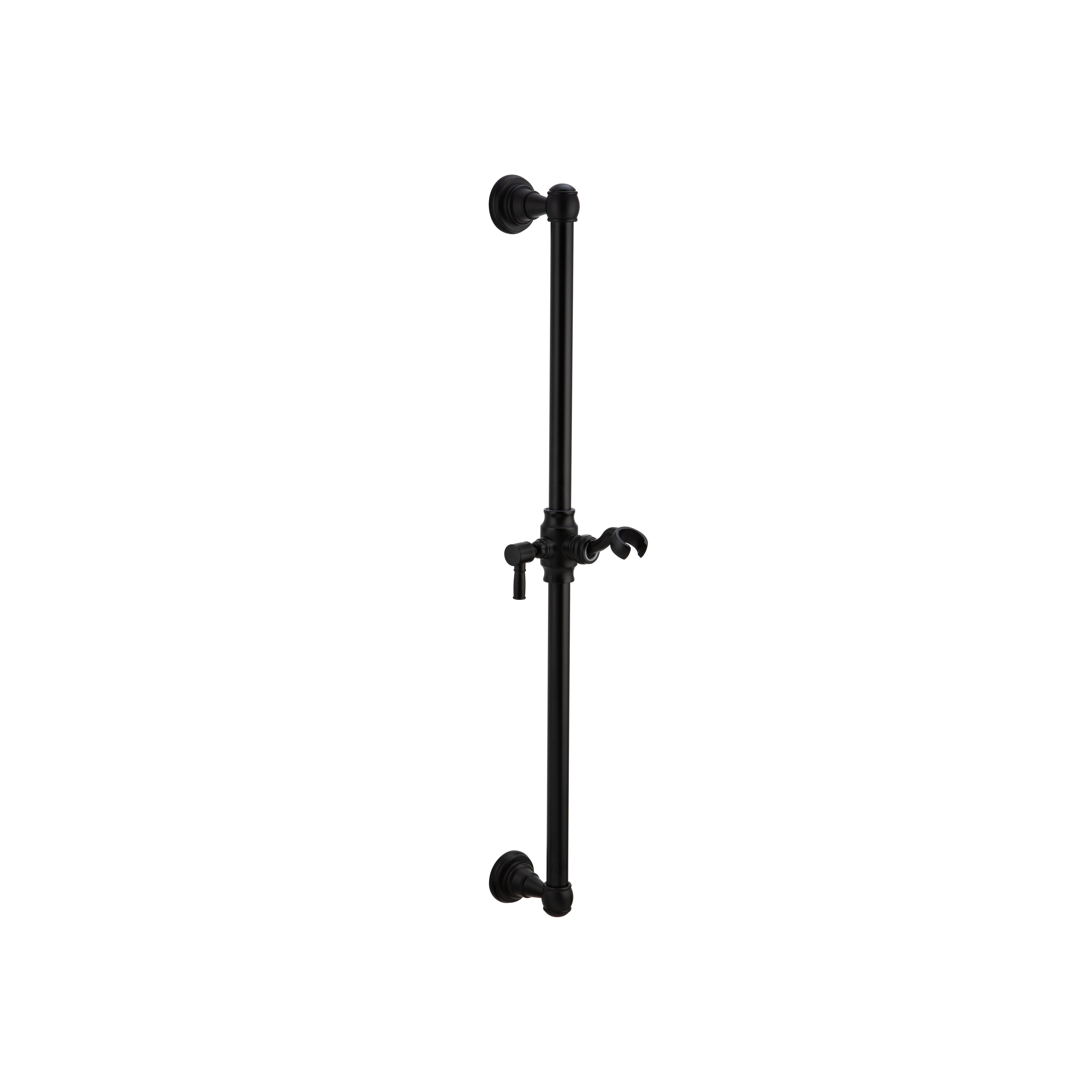 Kingsley Shower Rail - Matte Black