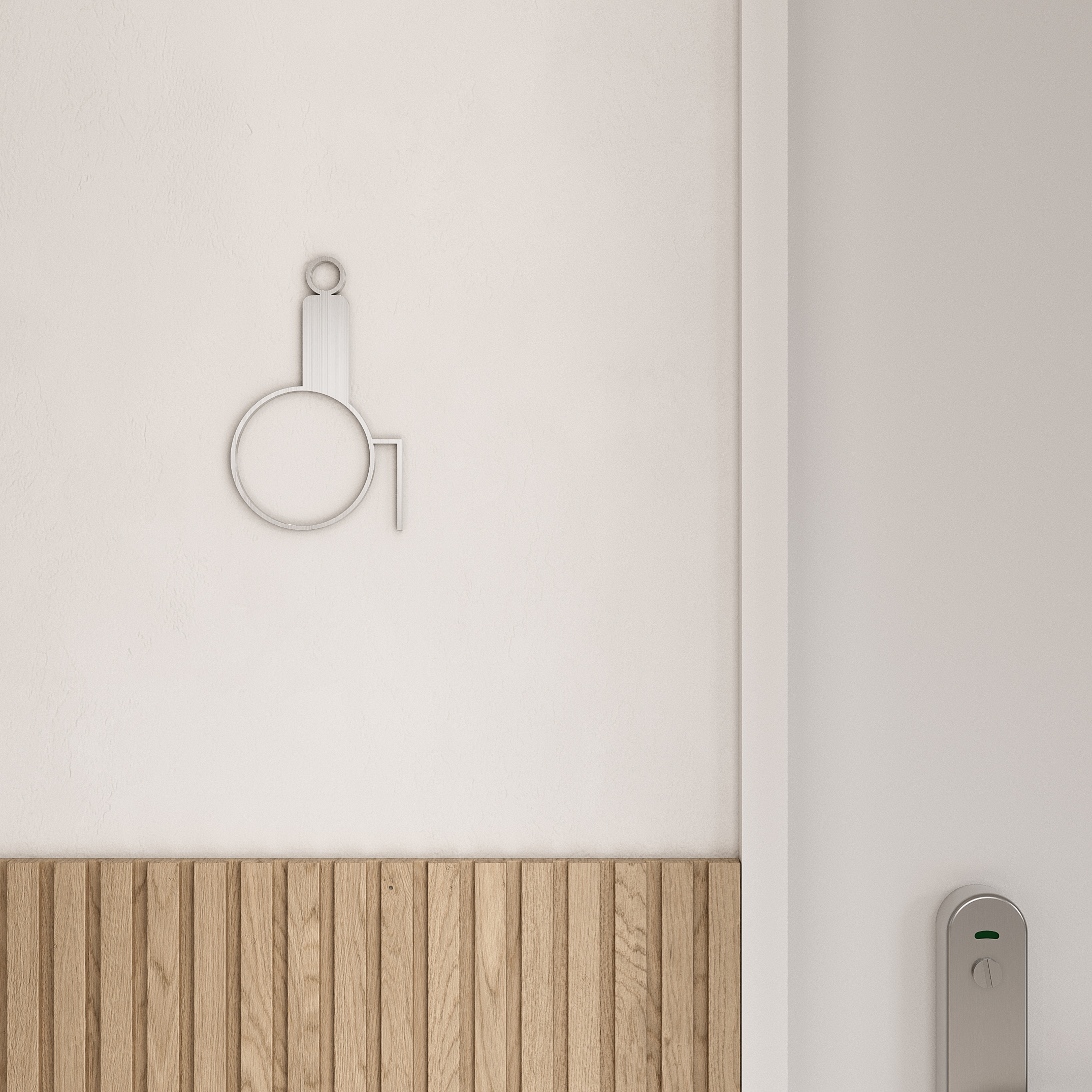 Signage Restroom Accessible SS