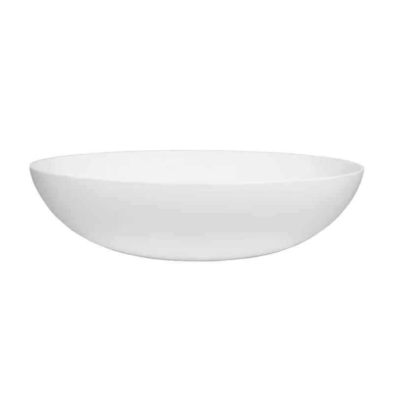 Labello Thin Edge Basin Sink - Matte White - Feature