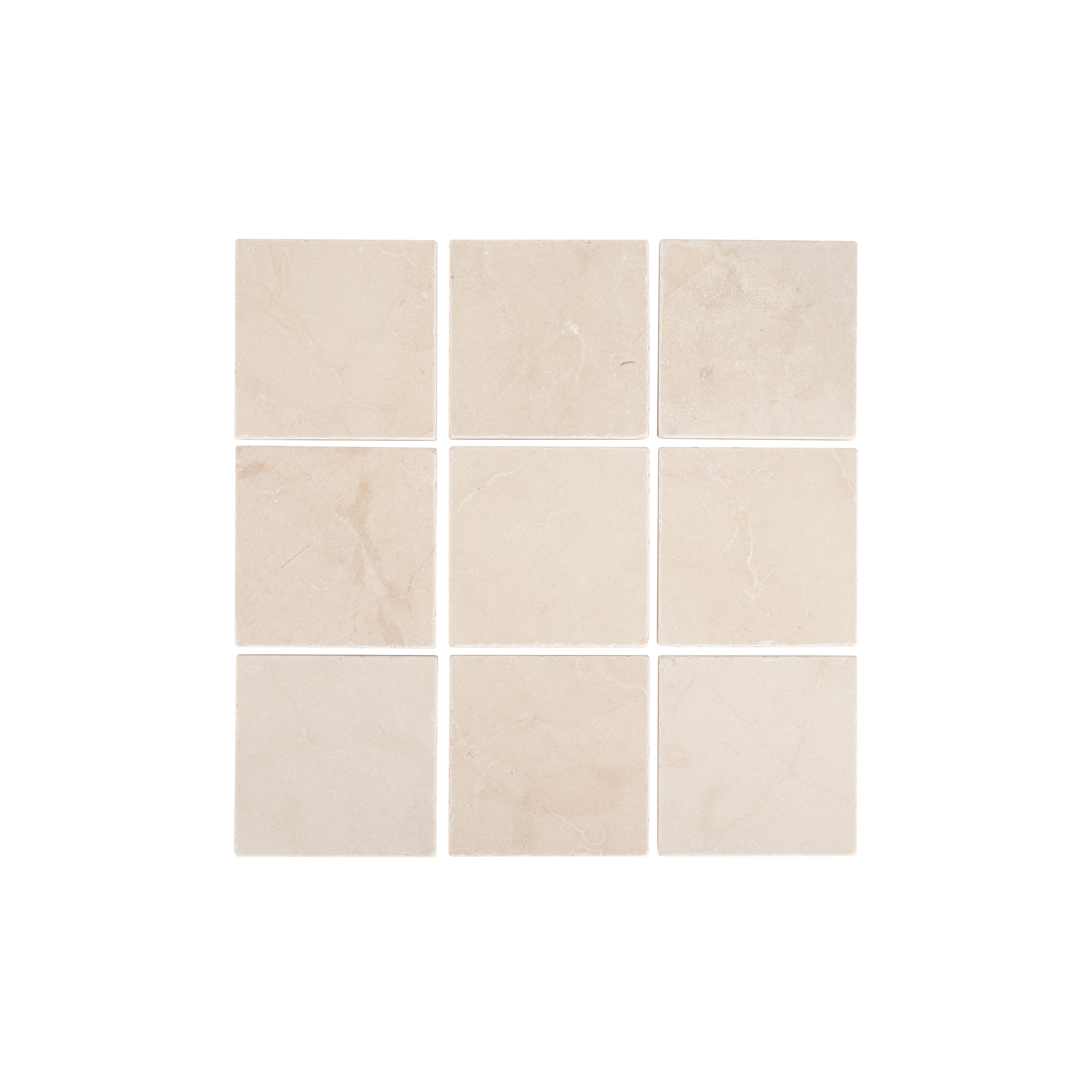 Nara Natural Stone Square Tile - Almond - 100x100mm