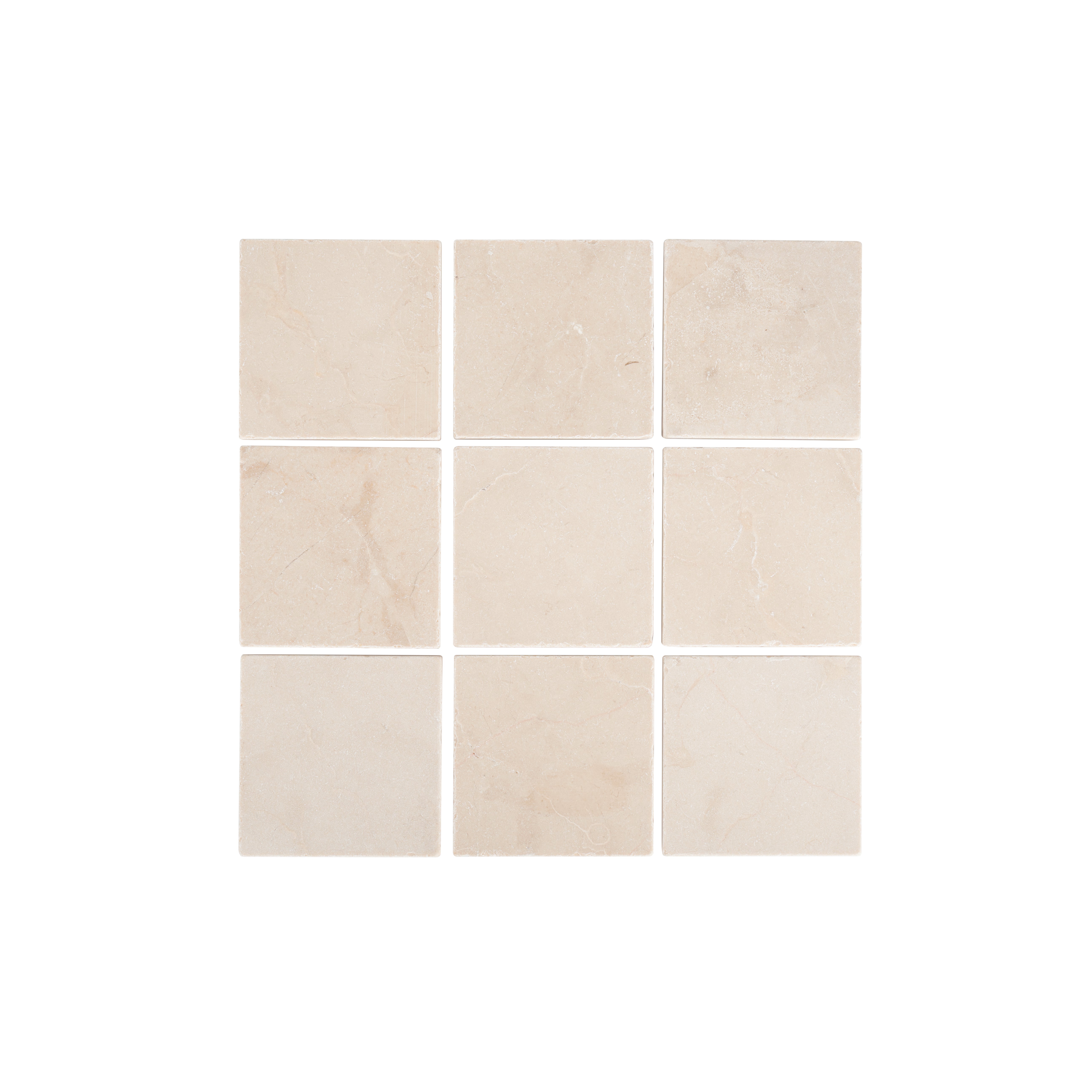 Nara Natural Stone Square Tile - Almond - 100x100mm