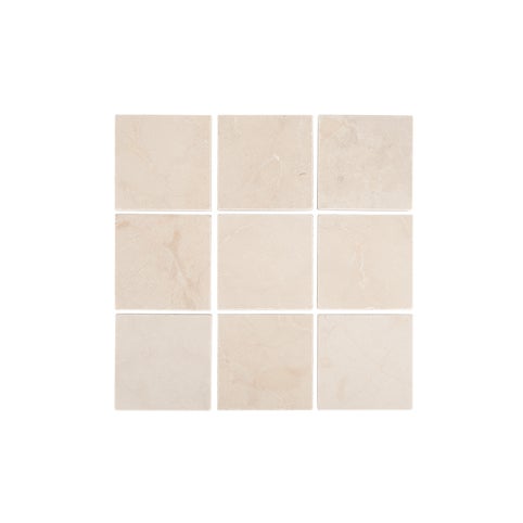 Nara Natural Stone Square Tile - Almond - 100x100mm