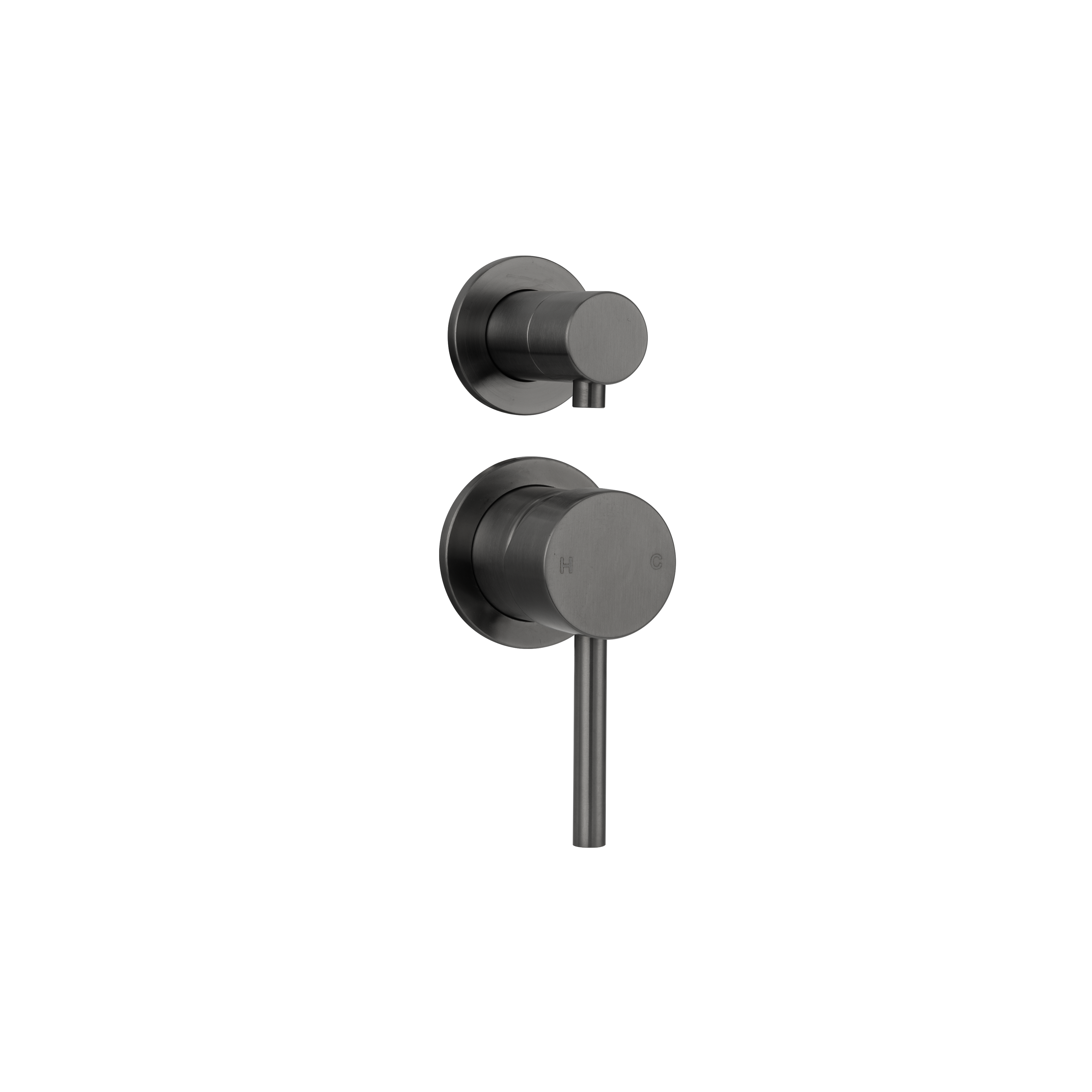 17793---Sola-Shower-Diverter Side Brushed-Gunmetal-1