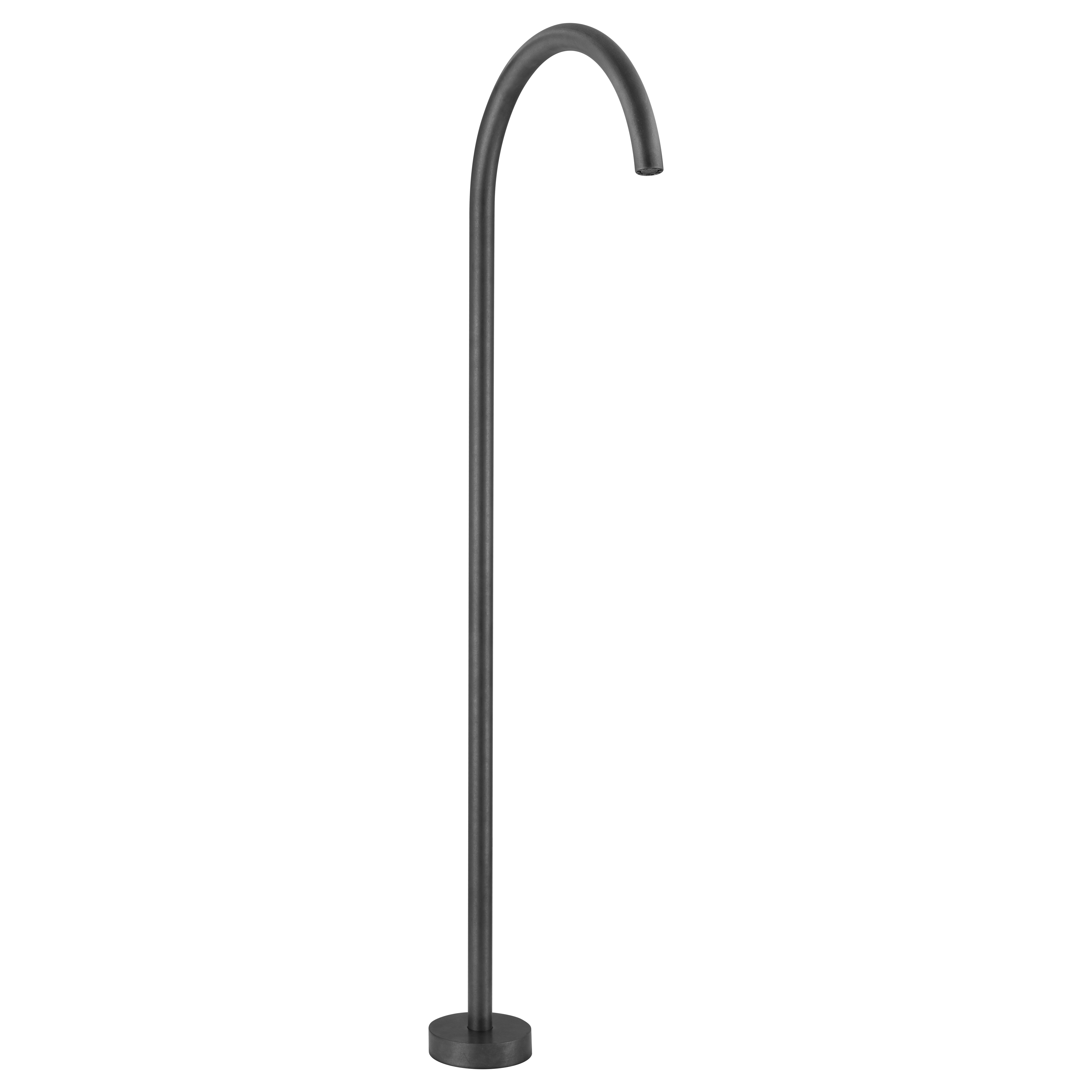 Sola Floor Mounted Bath Filler - Antique Slate