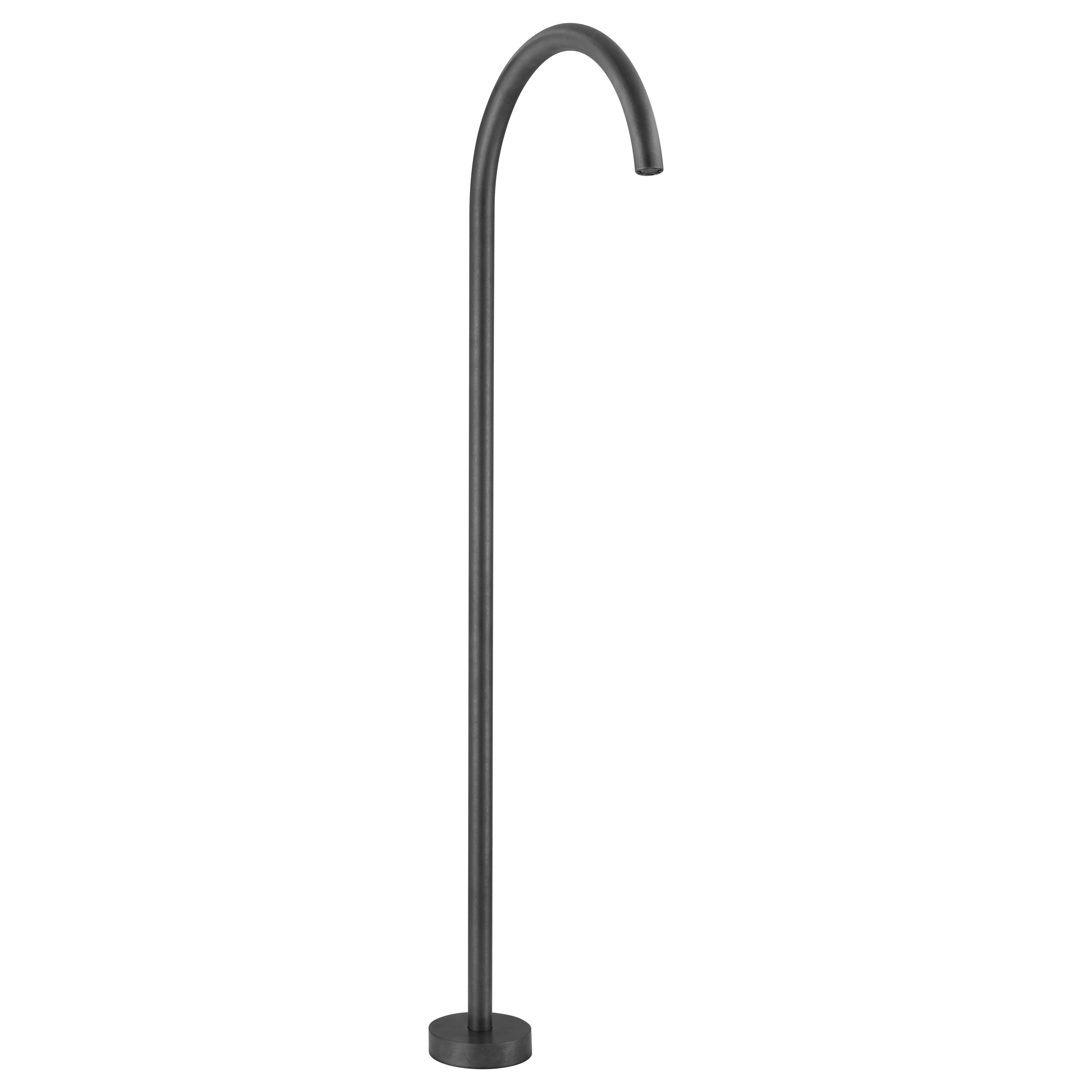 19393-Sola-Floor-Mounted-Bath-Filler Side Antique-Slate