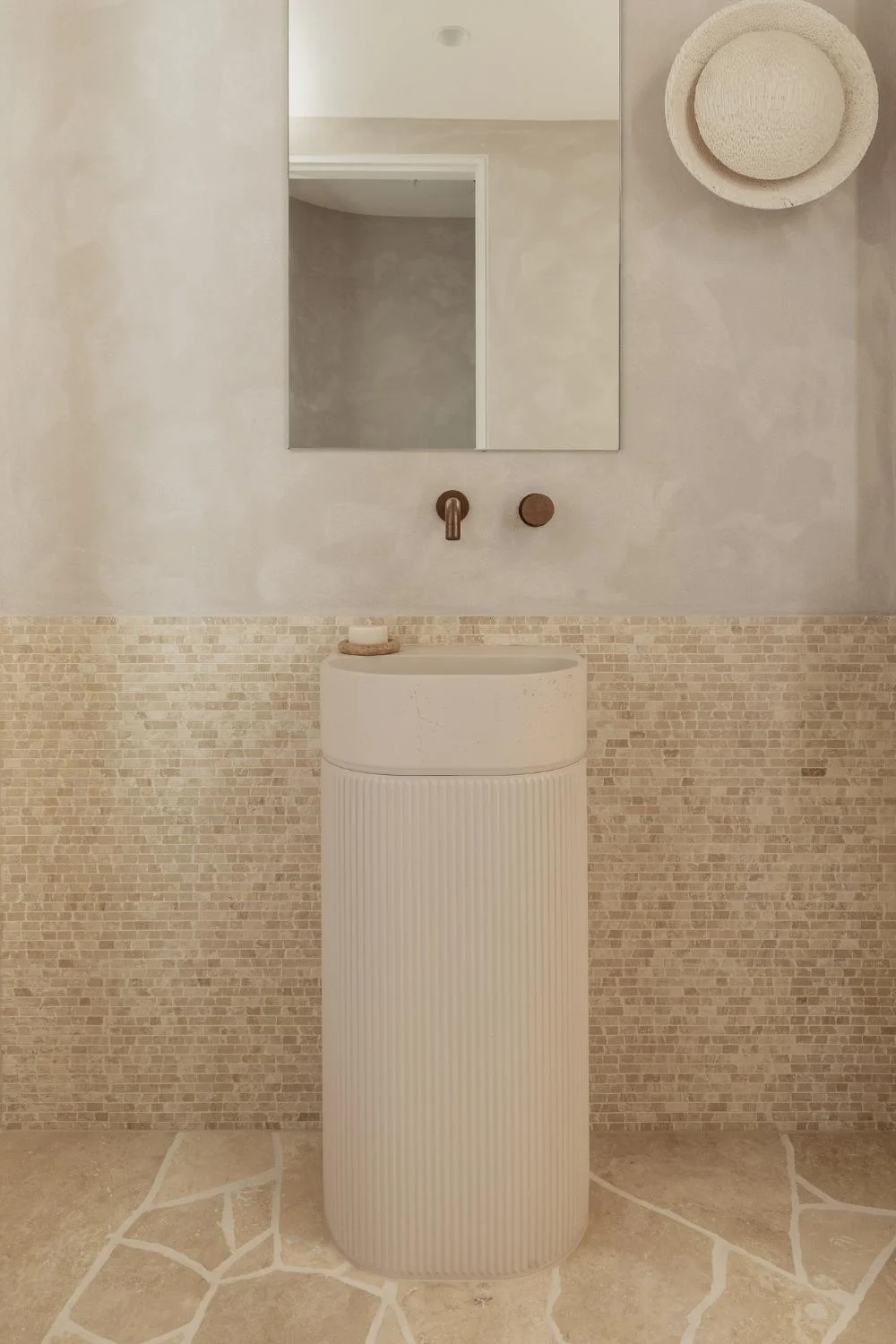 Natural Stone Interior Design Powder Room