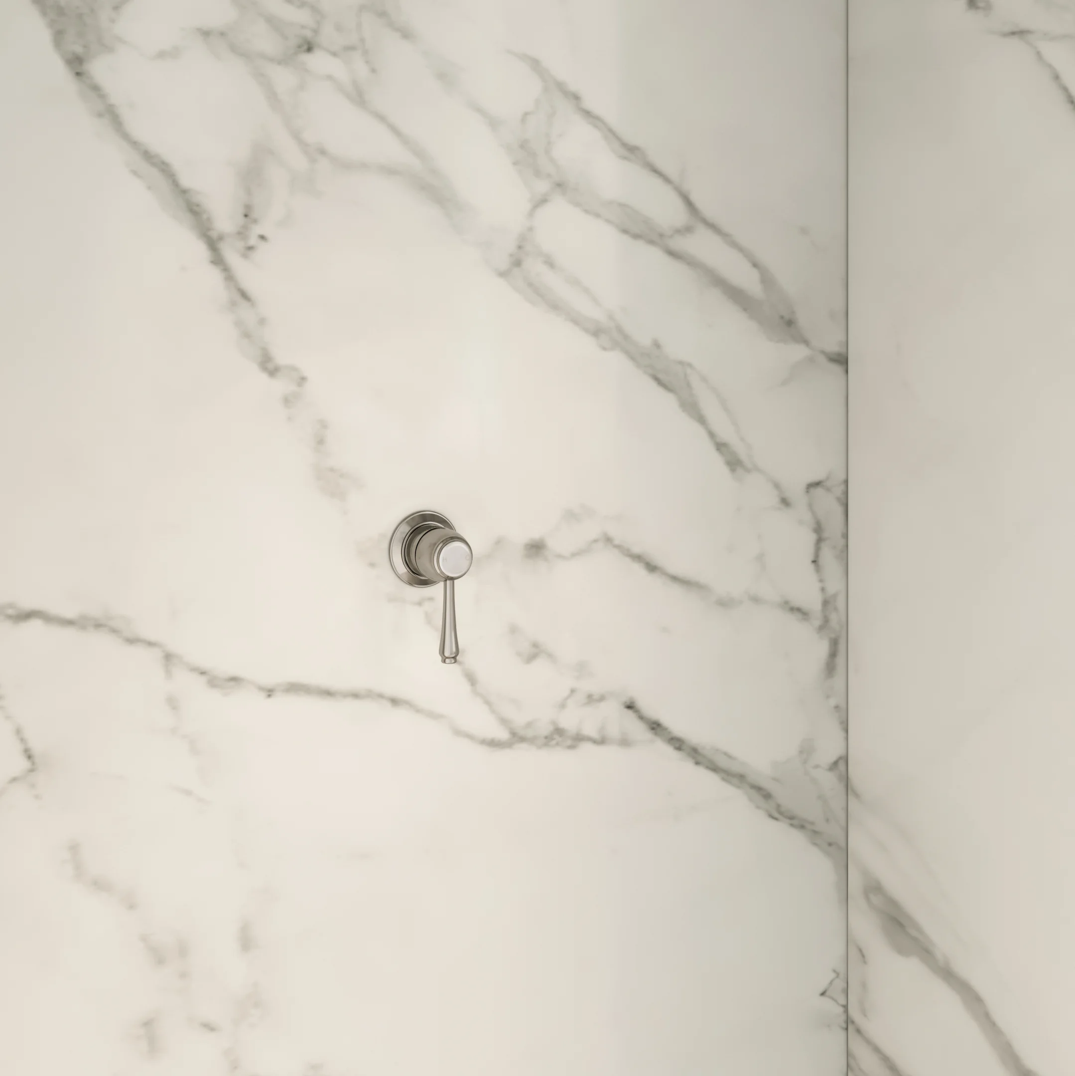 Kingsley Thermostatic Shower Mixer -In Setting Fullshot SS