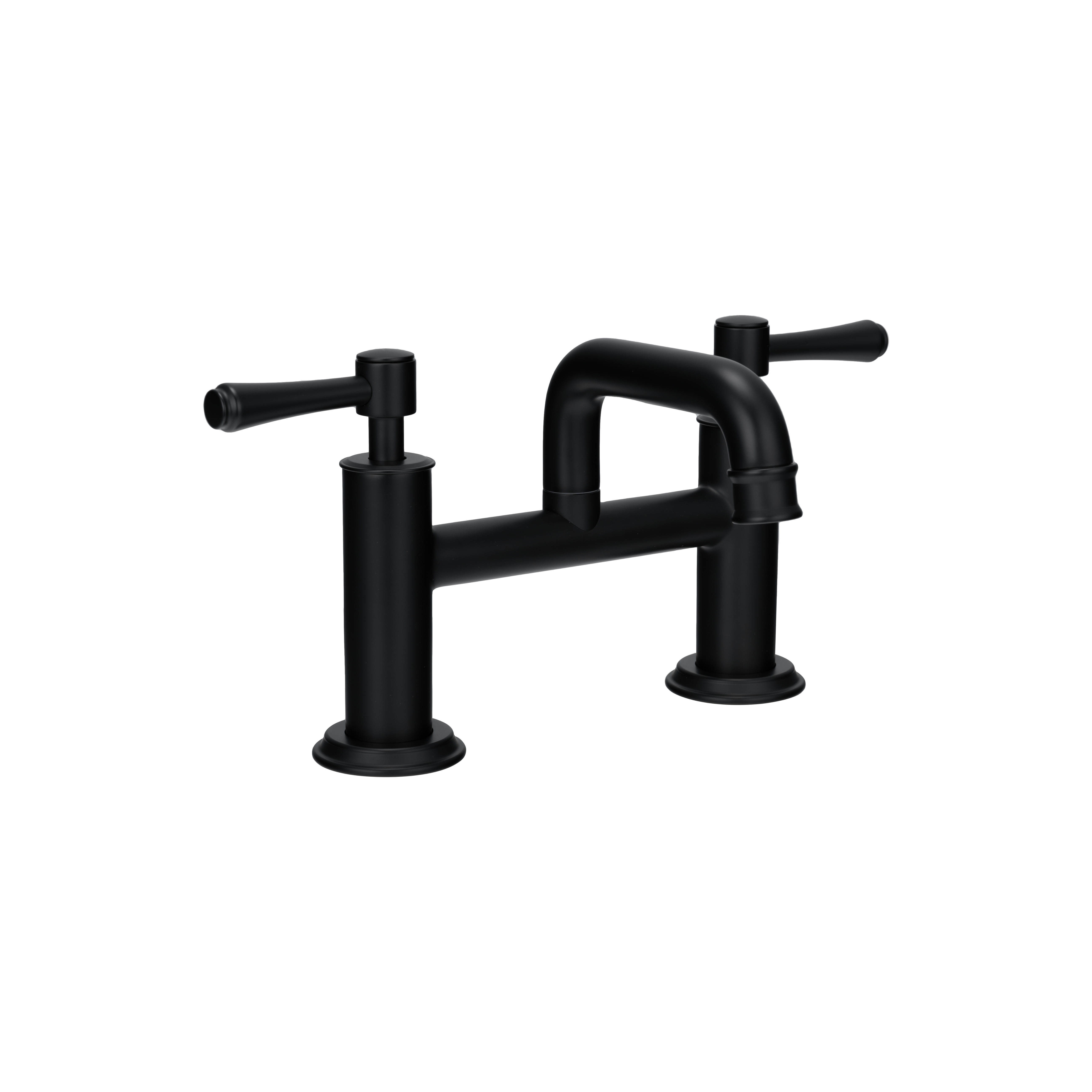 Kingsley Basin Bridge Mixer Tap - Matte Black