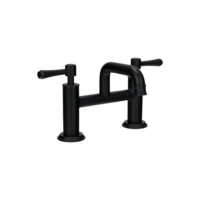 Kingsley Bench Mounted Bath Filler – Matte Black