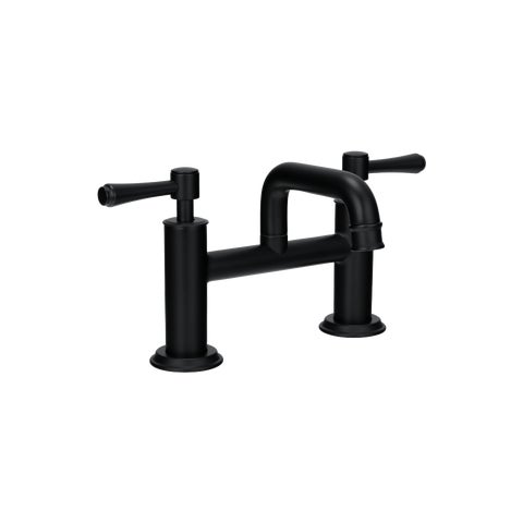 Kingsley Basin Bridge Mixer Tap - Matte Black
