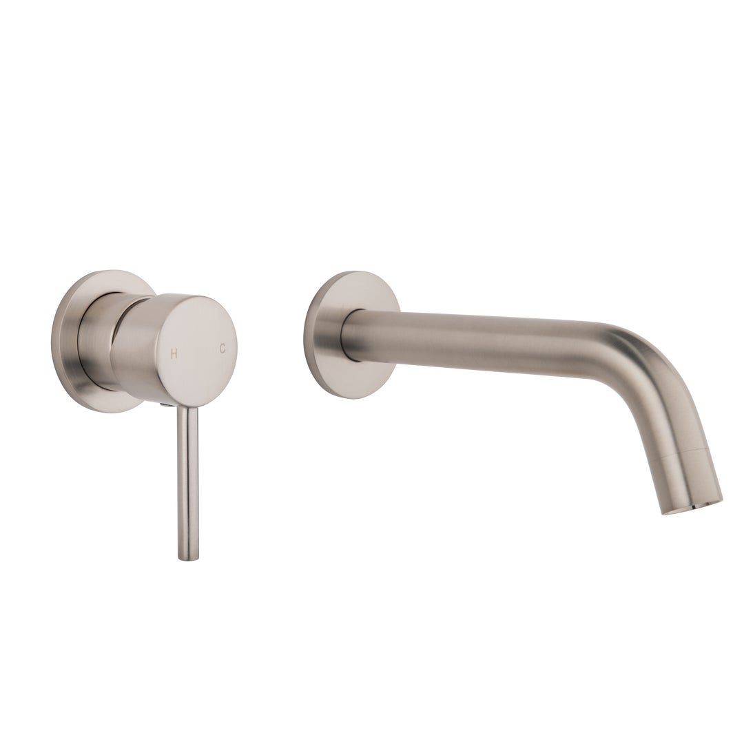 Elysian Minimal Mixer & Spout Set - Brushed Nickel