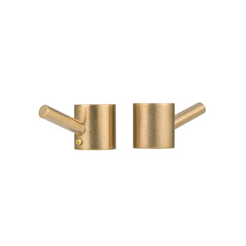 Modi Towel Hook Set - Tumbled Aged Brass