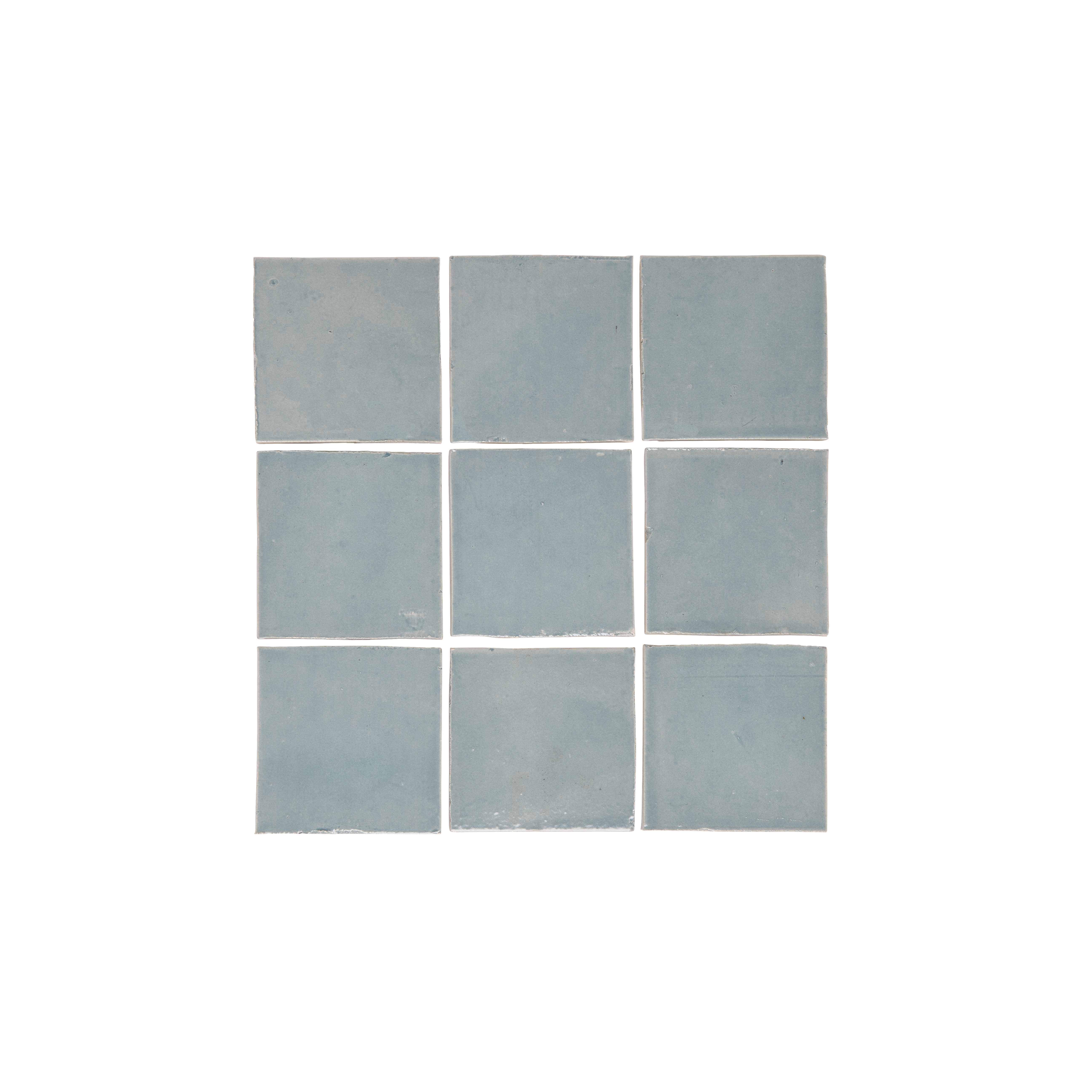 Rommani Handmade Zellige Square Tile - Powder Blue