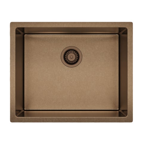 Sola Outdoor Single Sink 550mm - Antique Bronze