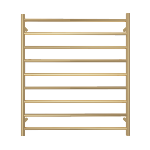 Elysian 9-Bar Heated Towel Ladder (12v) - Brushed Brass