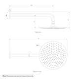 Shower Arm 400mm   Head set - SPEC
