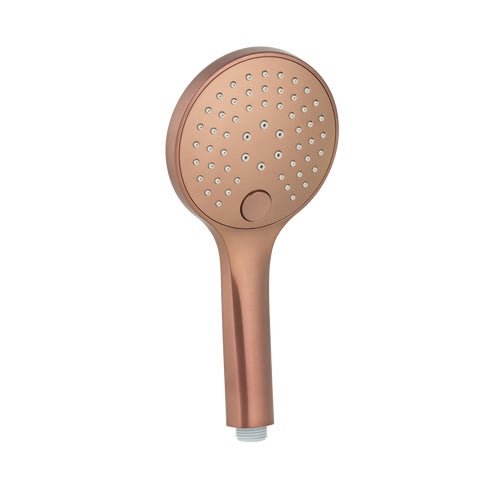 3-Function Round Hand Shower - Brushed Copper