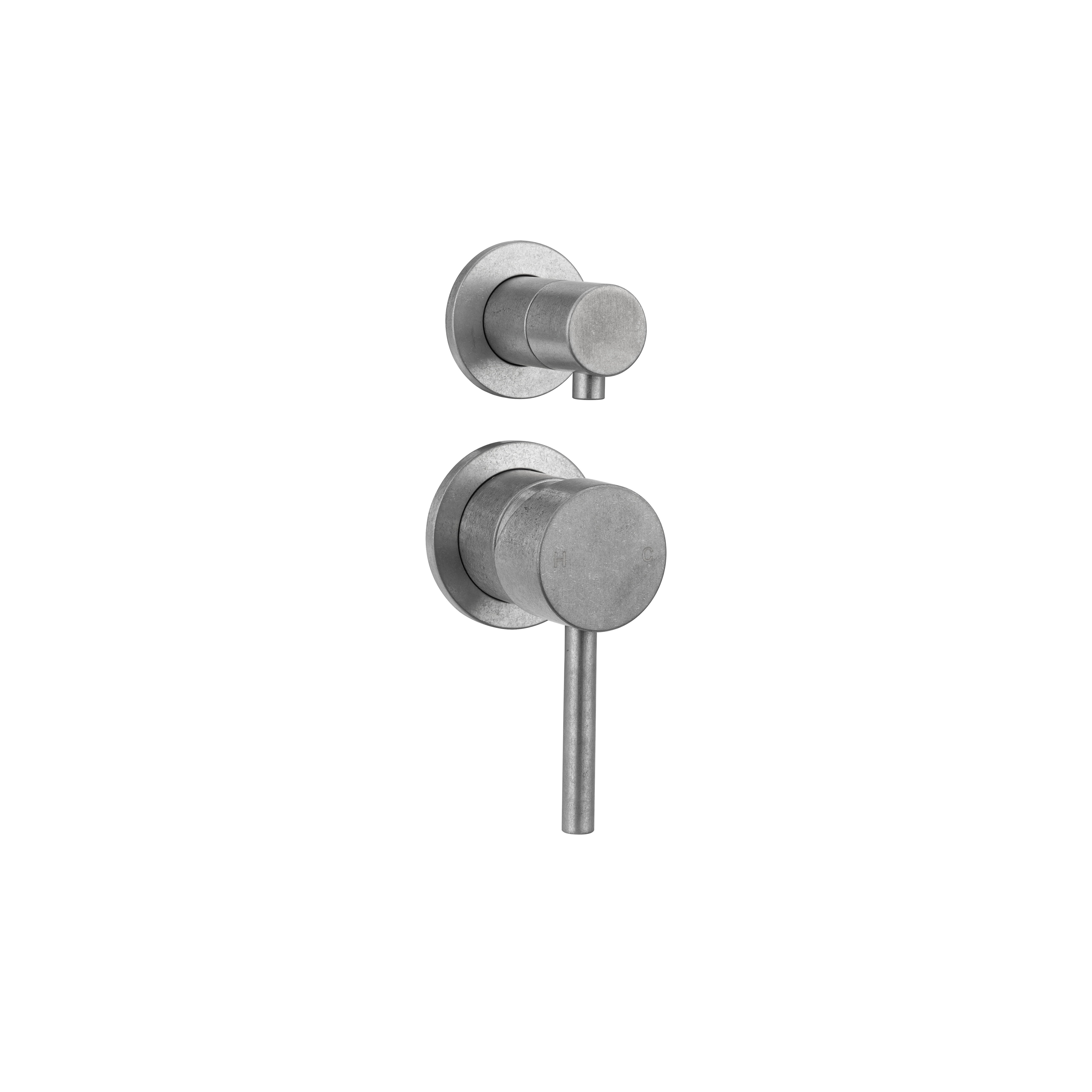 Sola Shower Top Diverter - Antique Steel