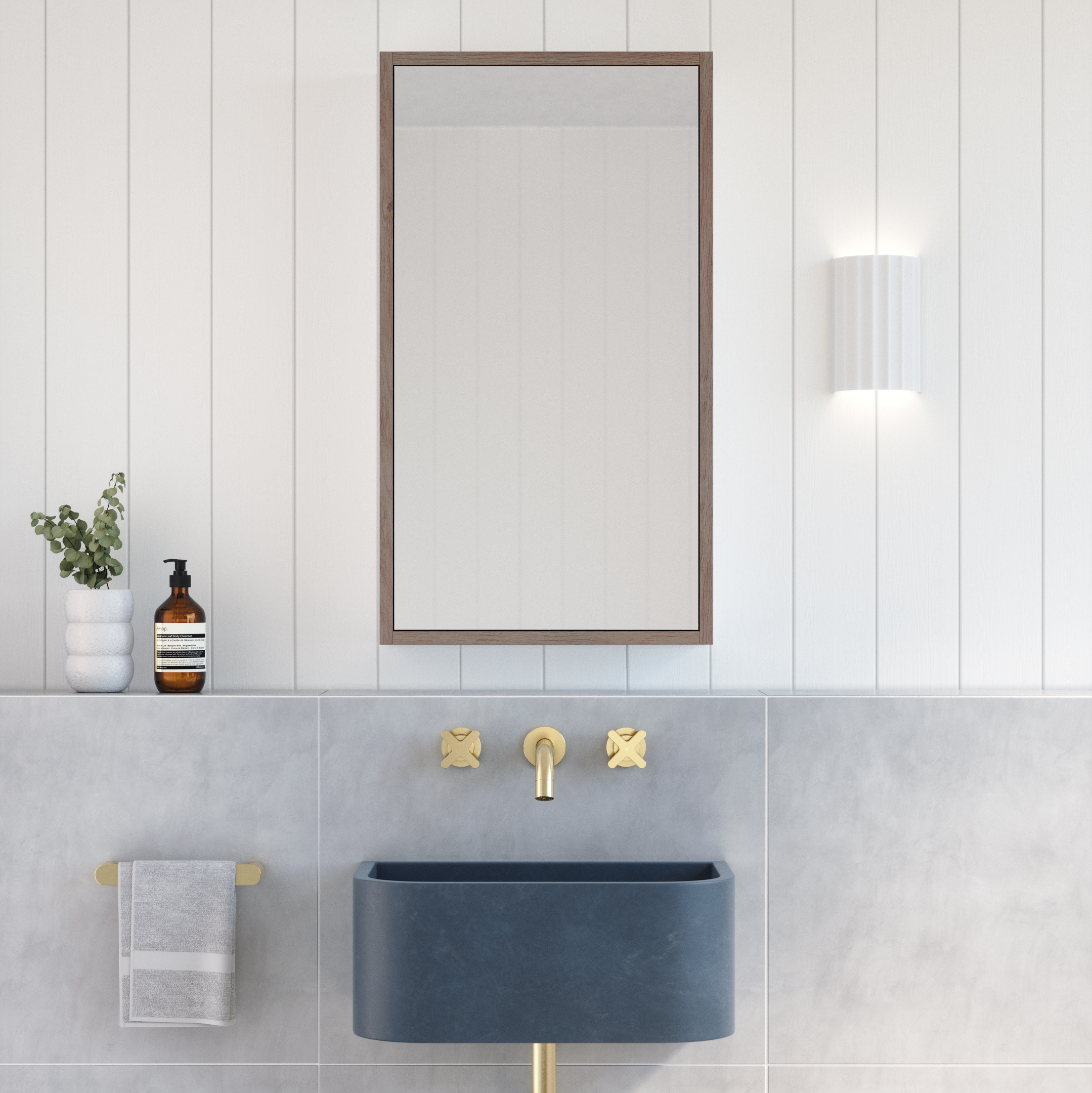 MyraMirrorCabinets Front PureOak