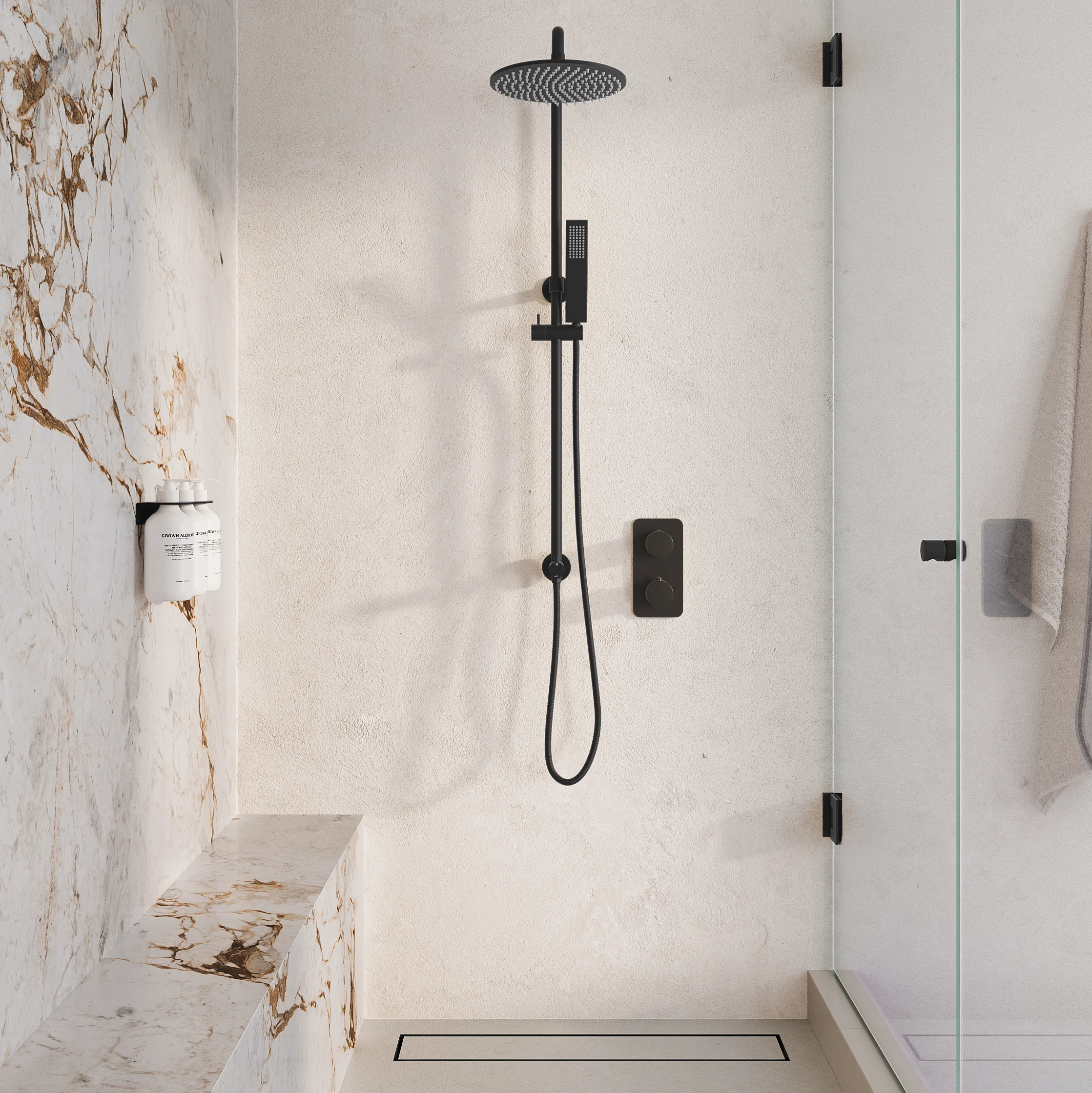 Milani Thermostatic Shower Mixers Insetting HiRes View01 MB