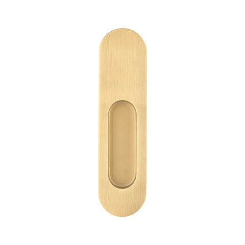 Leroy Sliding Door Dummy Pull - Brushed Brass