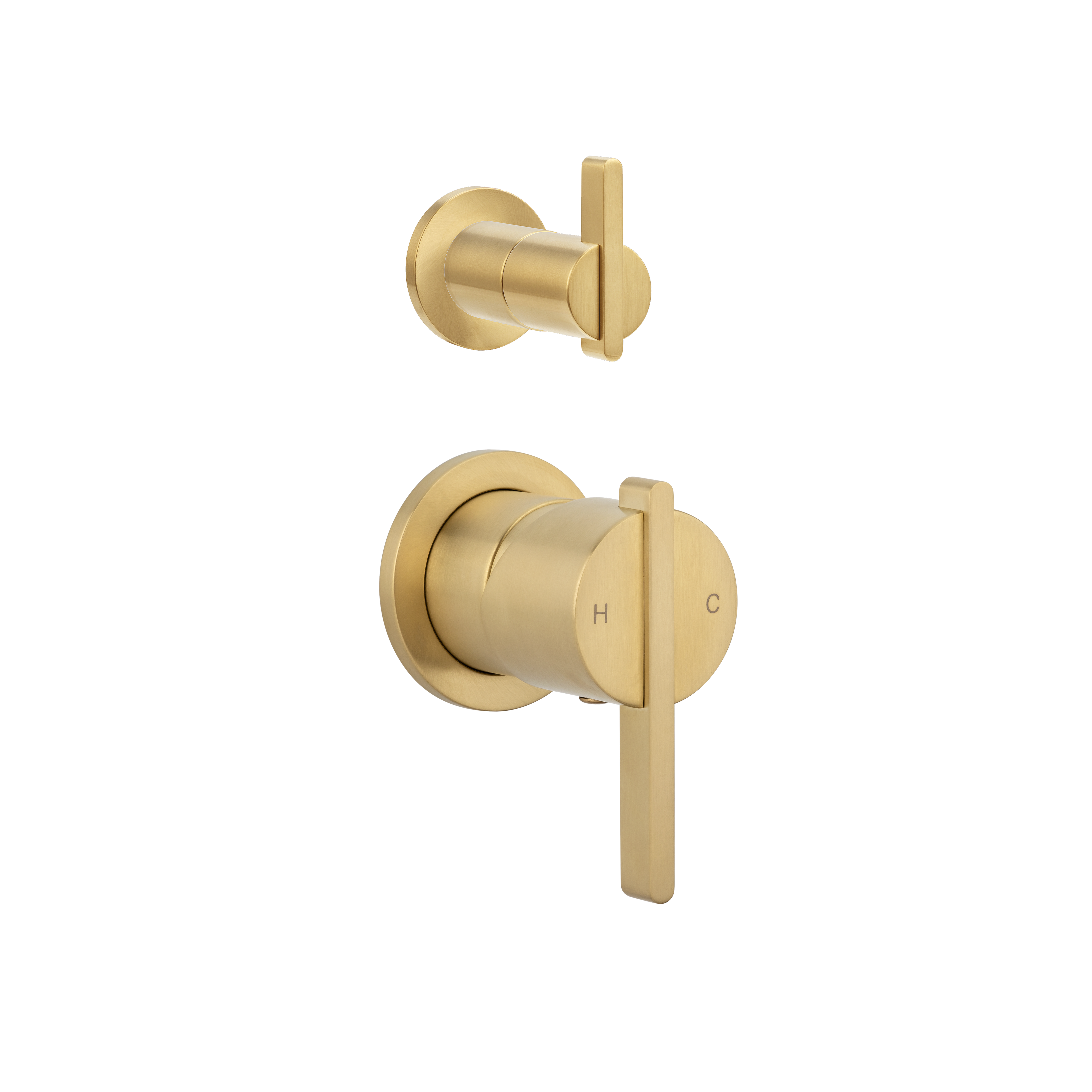 Aliro Accessible Top Shower Diverter - Brushed Brass