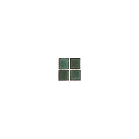 Miyako Handmade Square Mosaic Tile - Indigo Green (Sample)