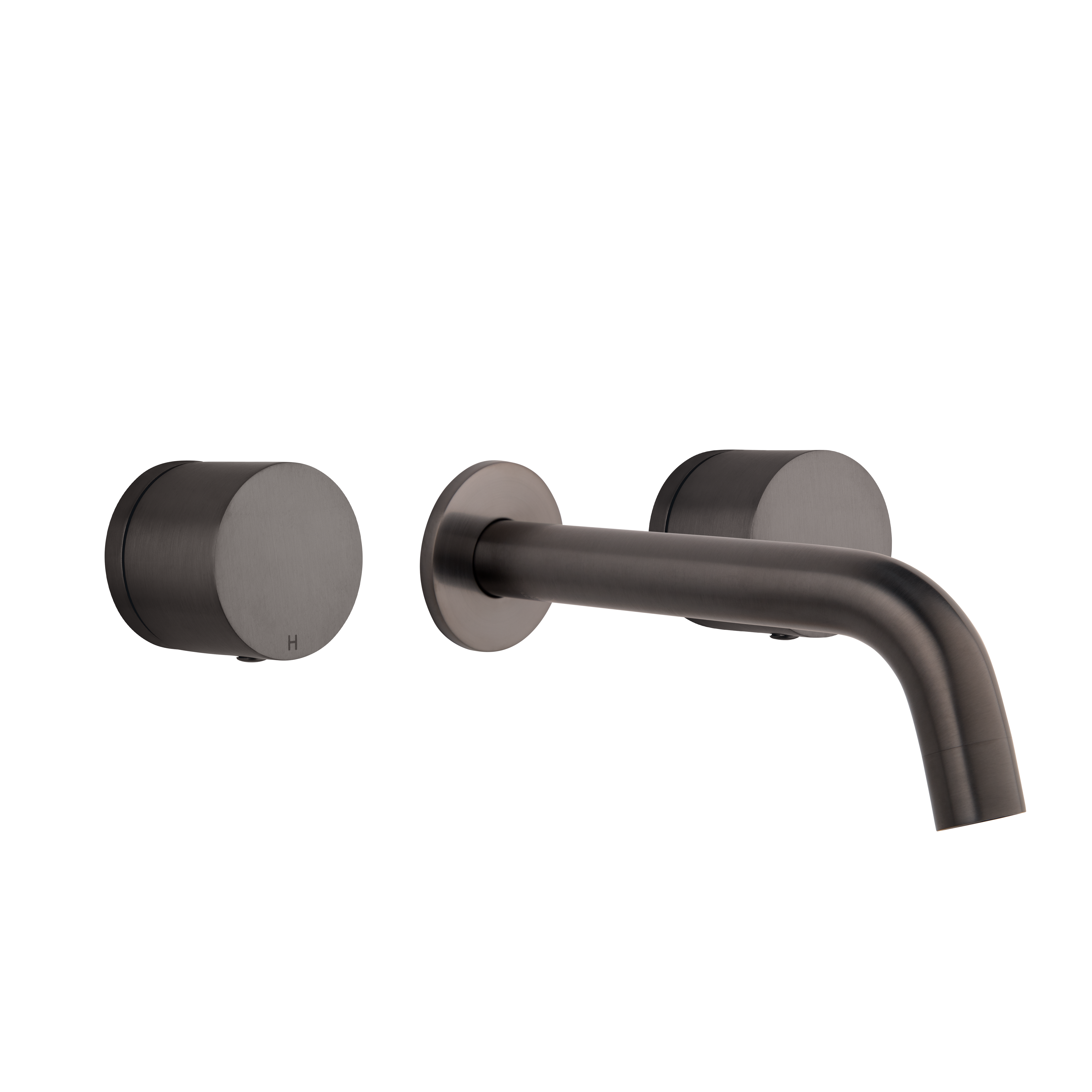 Milani Assembly Taps & Spout Set - Brushed Gunmetal