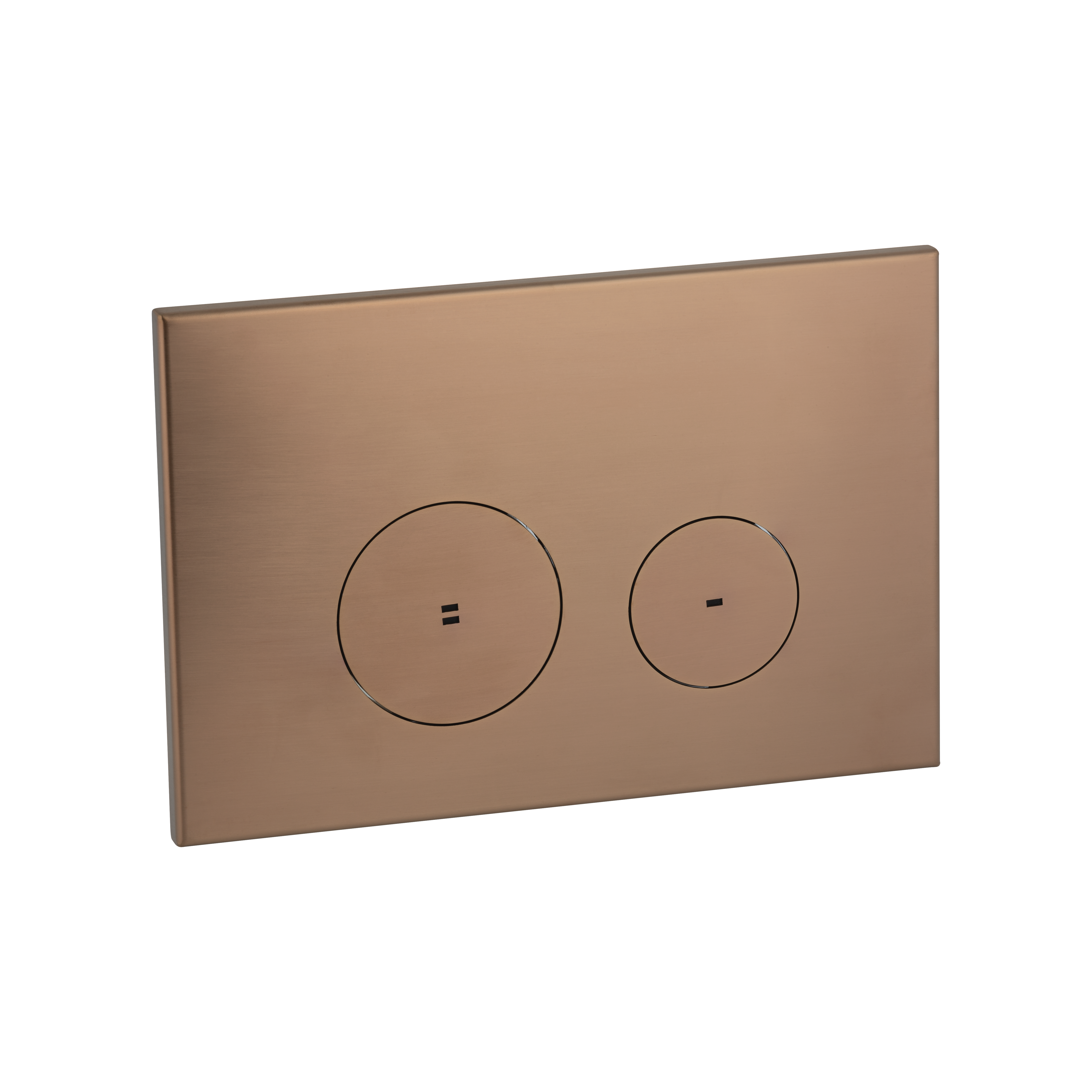 Zaaha Toilet Button Round - Brushed Copper