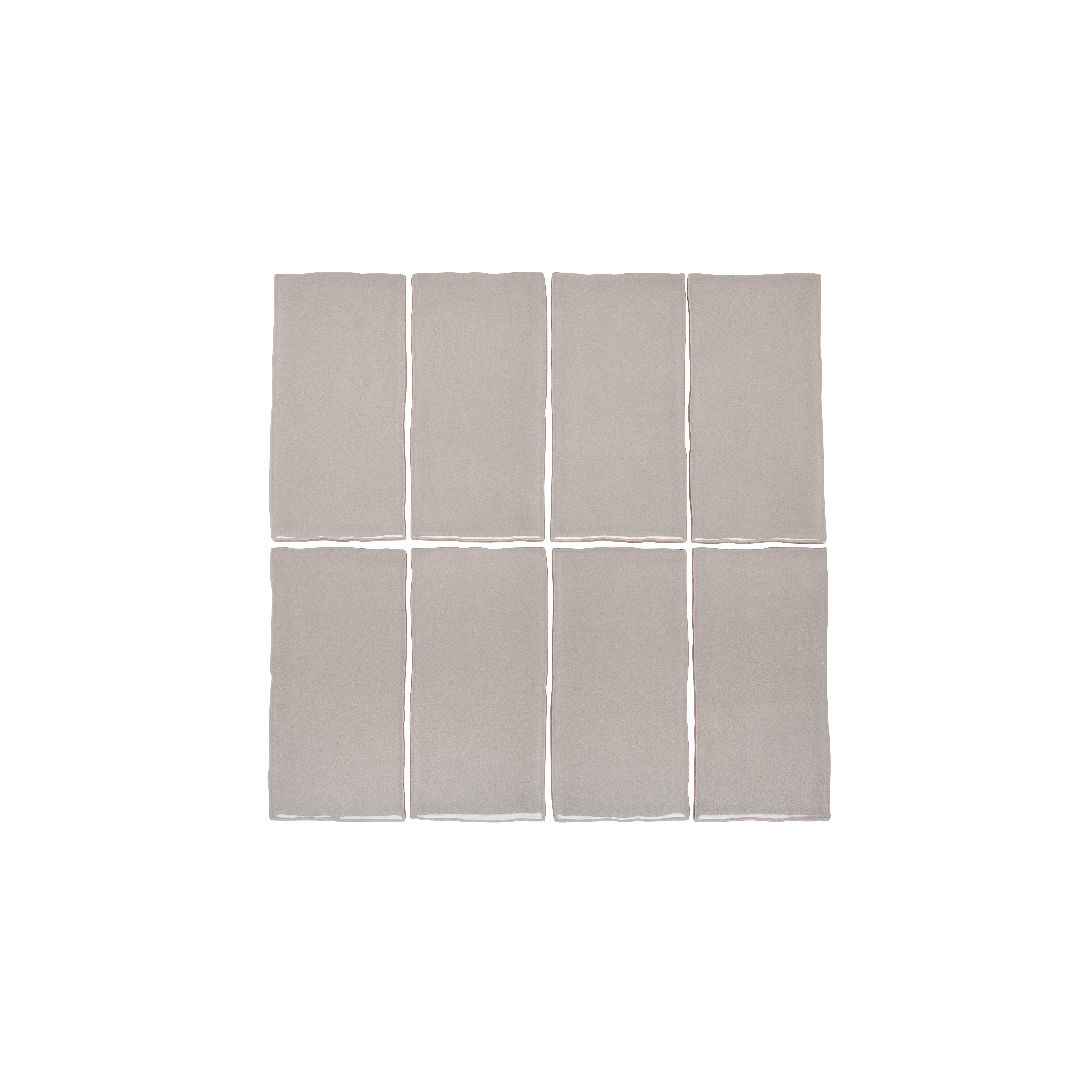Tropea Natural Edge Rectangle Tile - Dove Grey