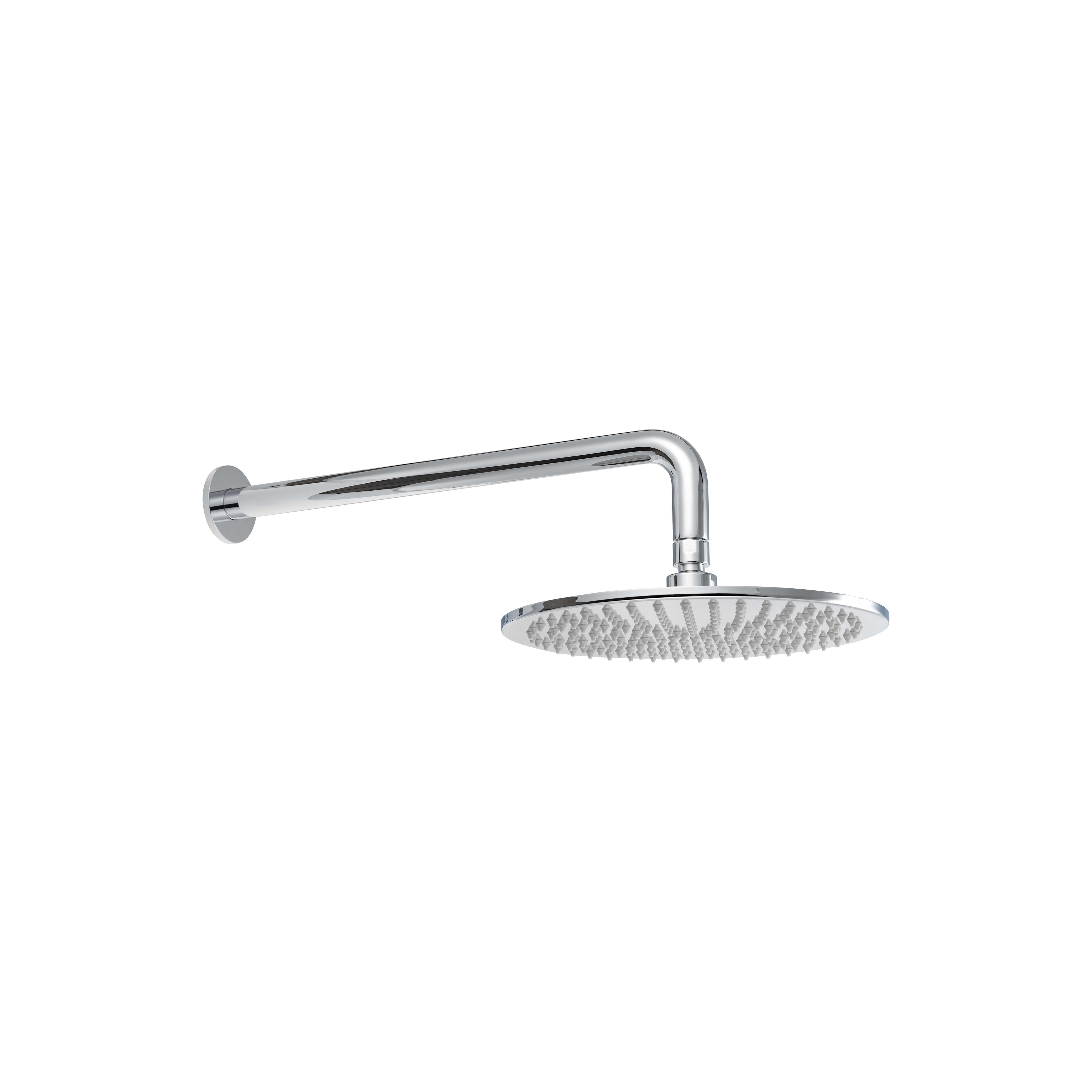 Shower Arm 400mm & Head Set - Chrome