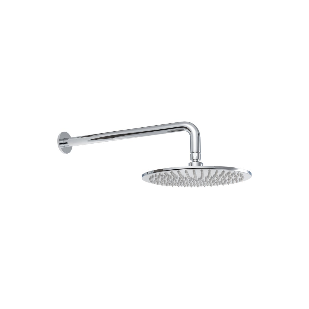 Shower Arm 400mm & Head Set - Chrome