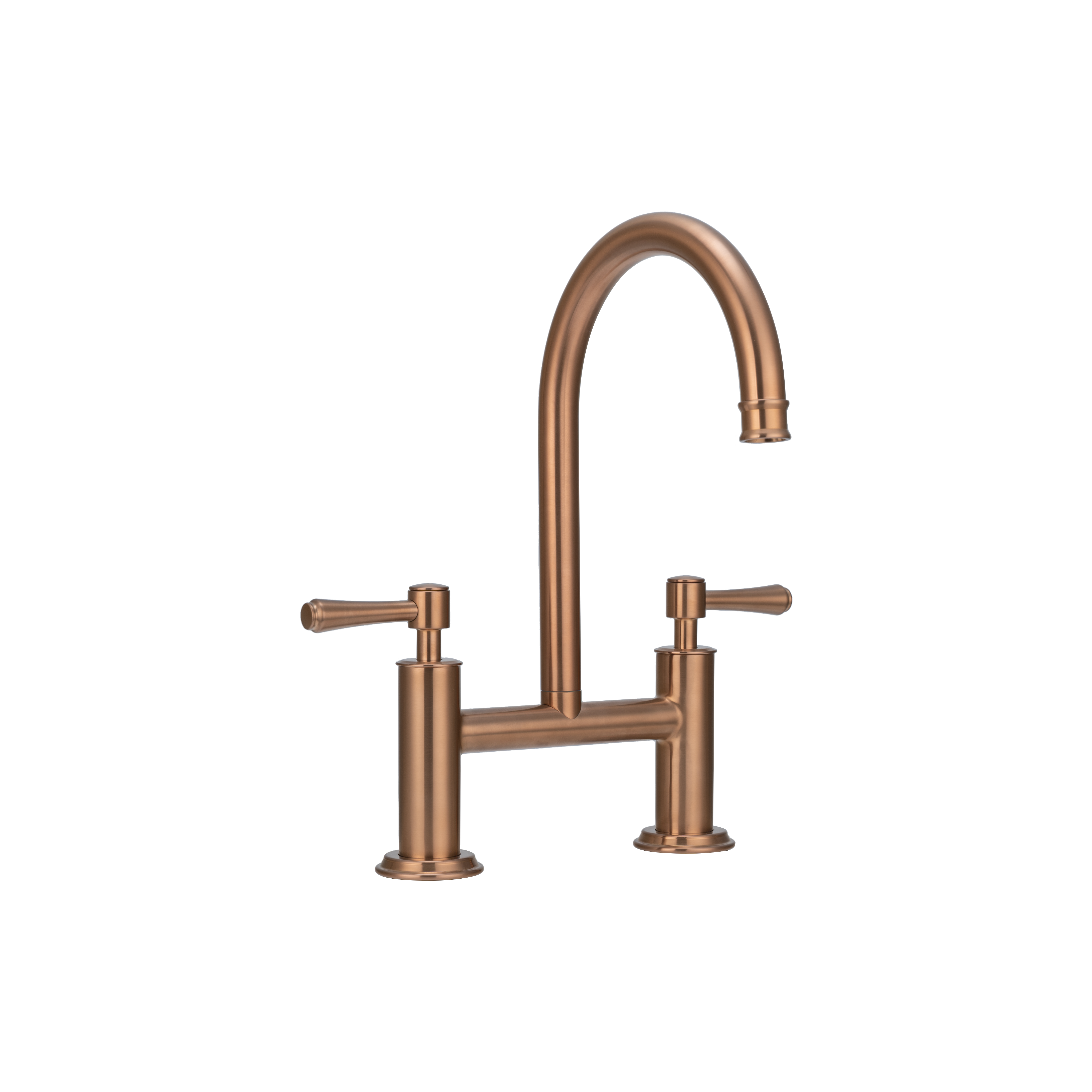 Kingsley Kitchen Bridge Mixer Tap - Brushed Copper