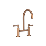18266---Kingsley-Kitchen-Bridge-Mixer-Tap Side Brushed-Copper