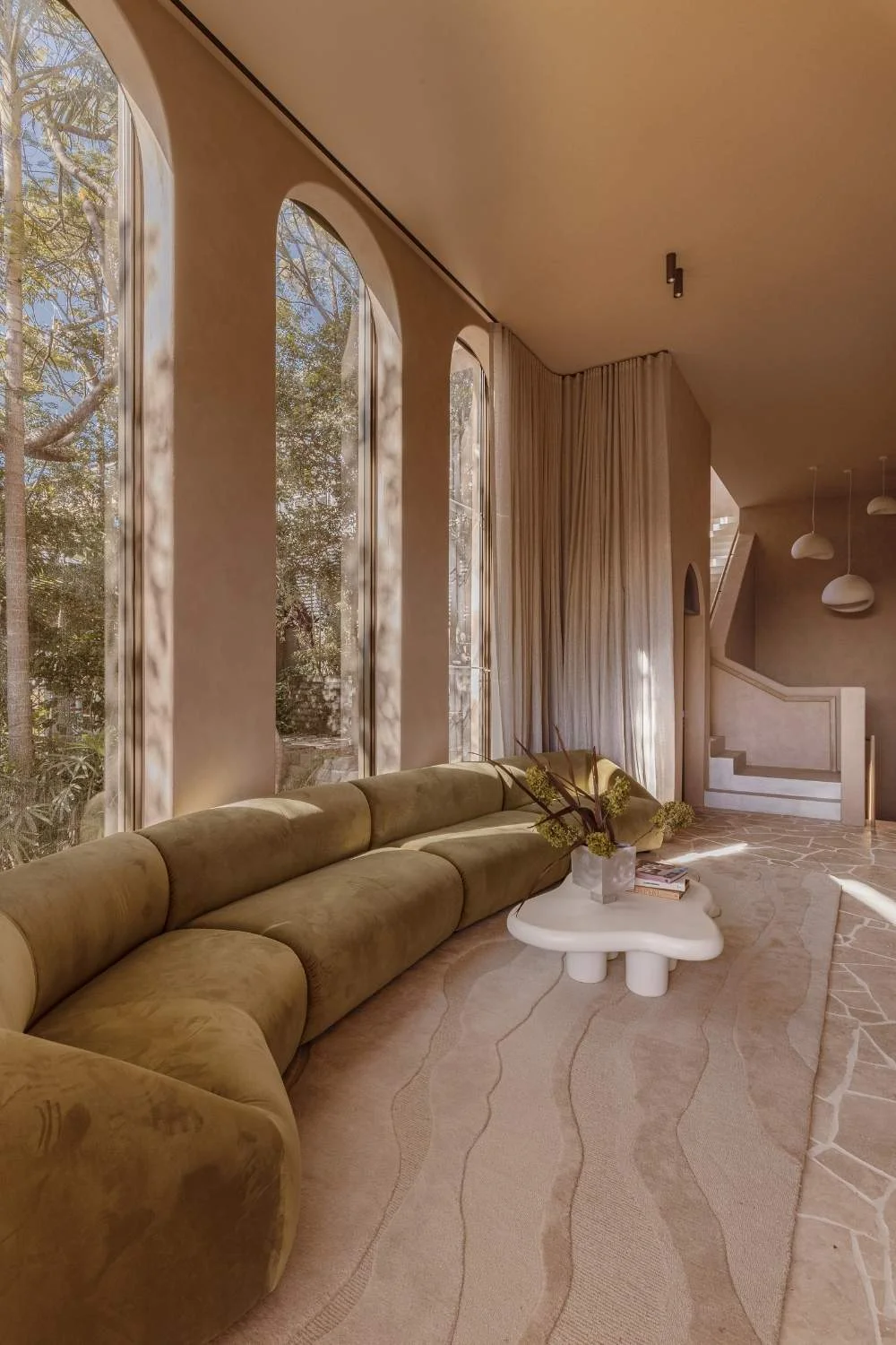 Interior Architecture Arched High Windows