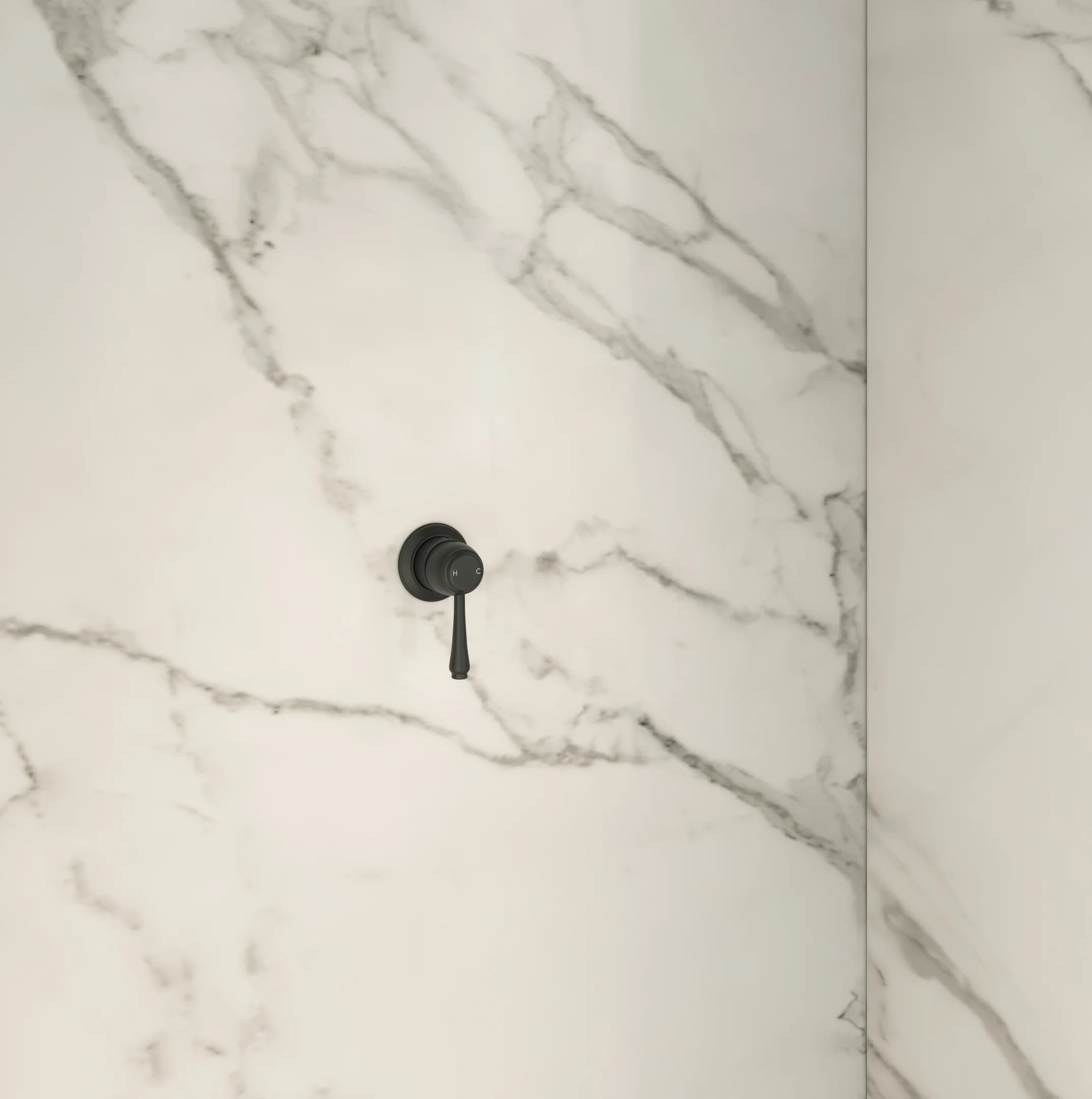 Kingsley Thermostatic Shower Mixer -In Setting Fullshot MB