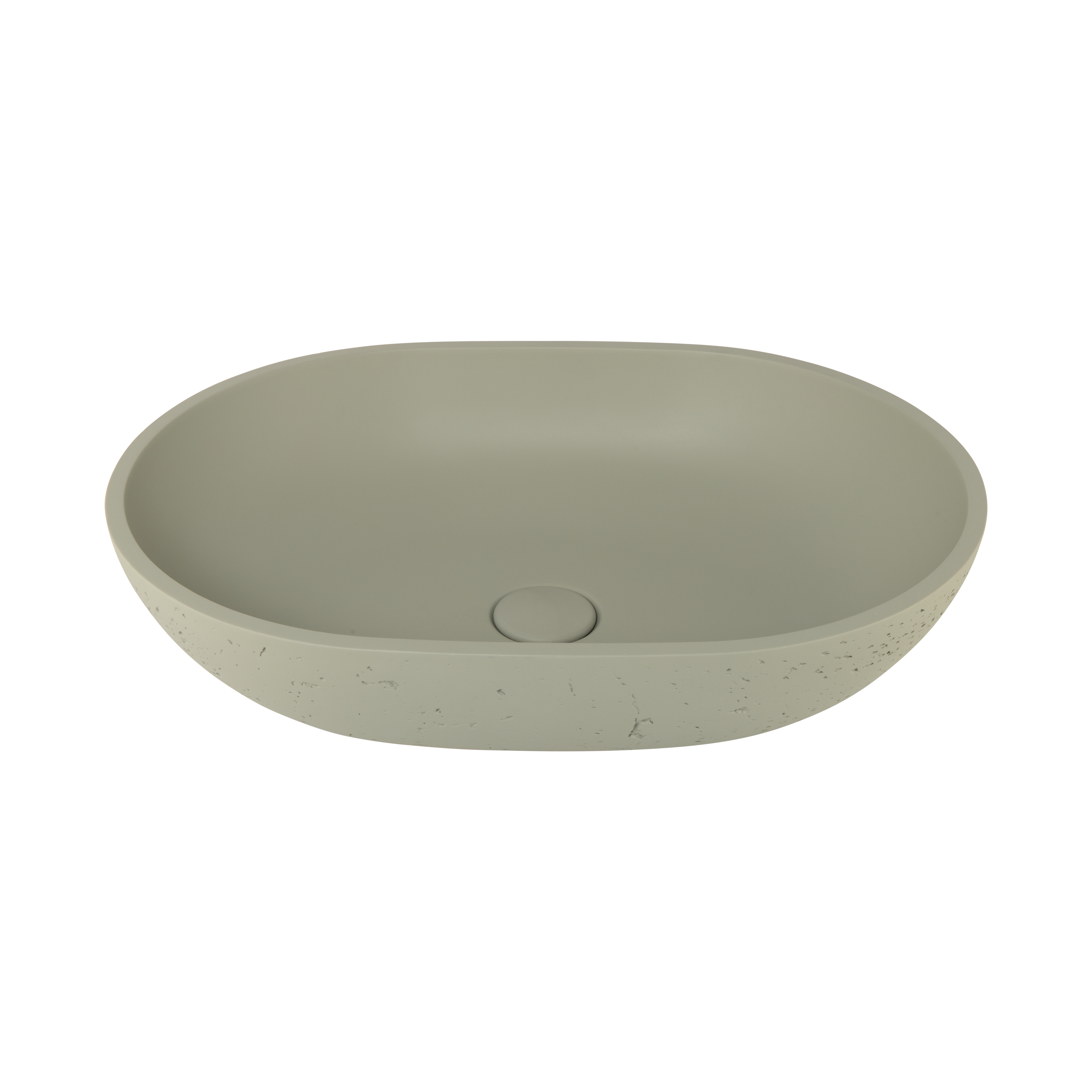 Atelis Oval Concrete Basin SageGreen Concretewaste