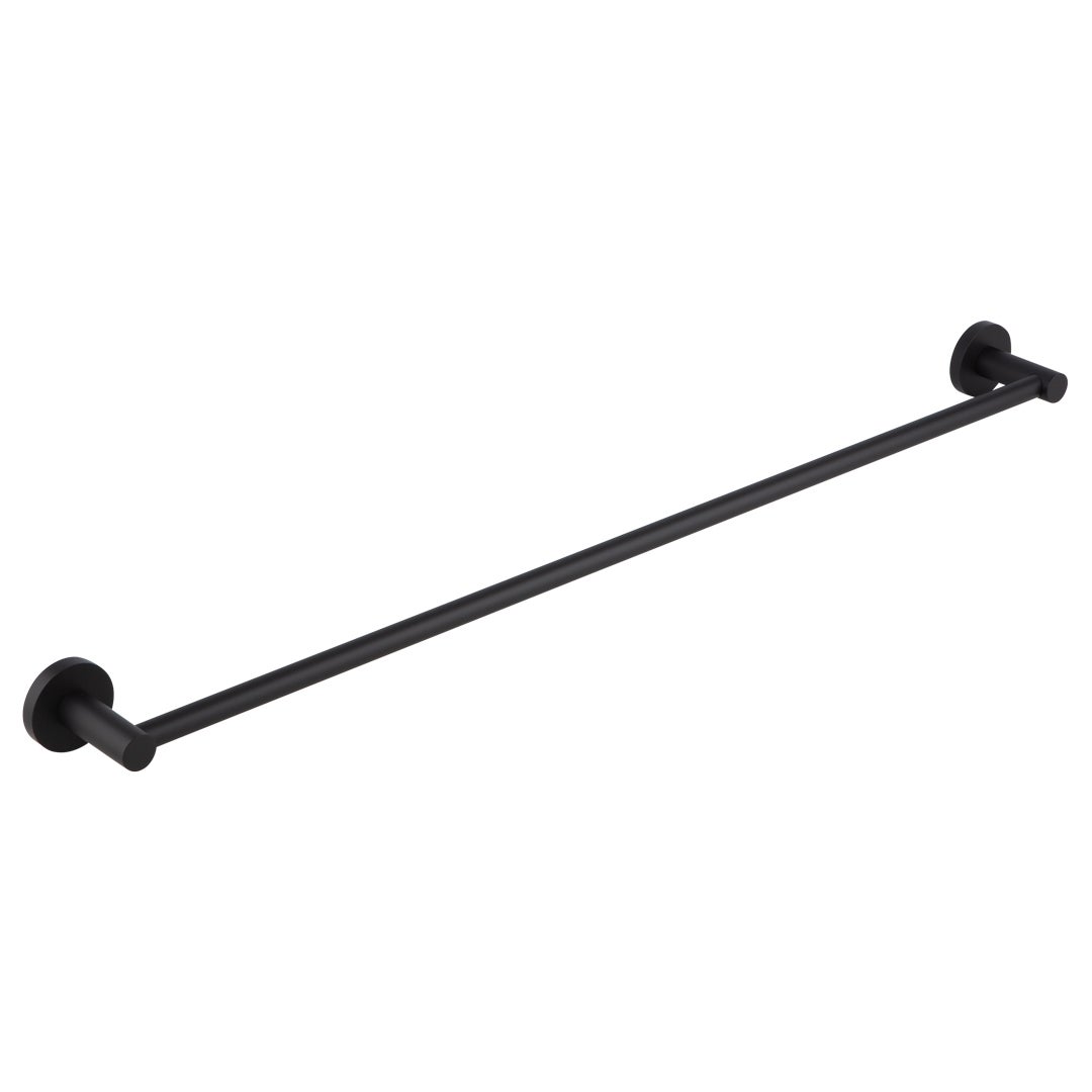 Elysian Single Towel Rail - Matte Black