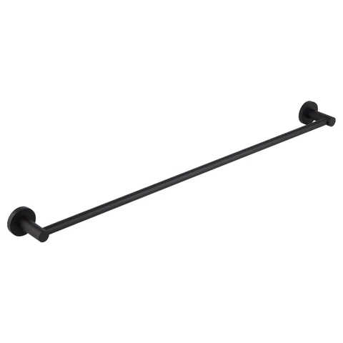 Elysian Single Towel Rail - Matte Black