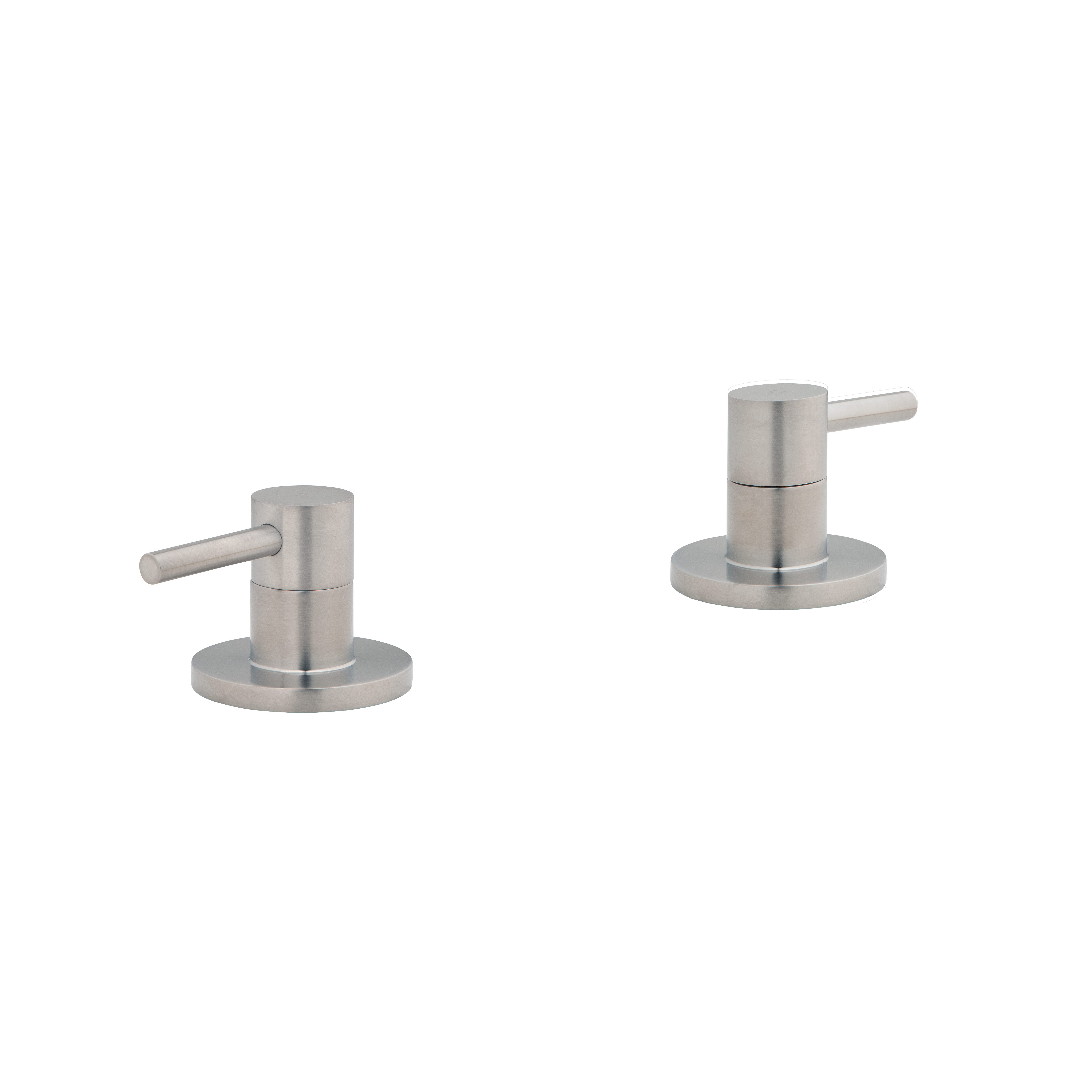 Elysian Assembly Bench-Mounted Taps - Brushed Nickel