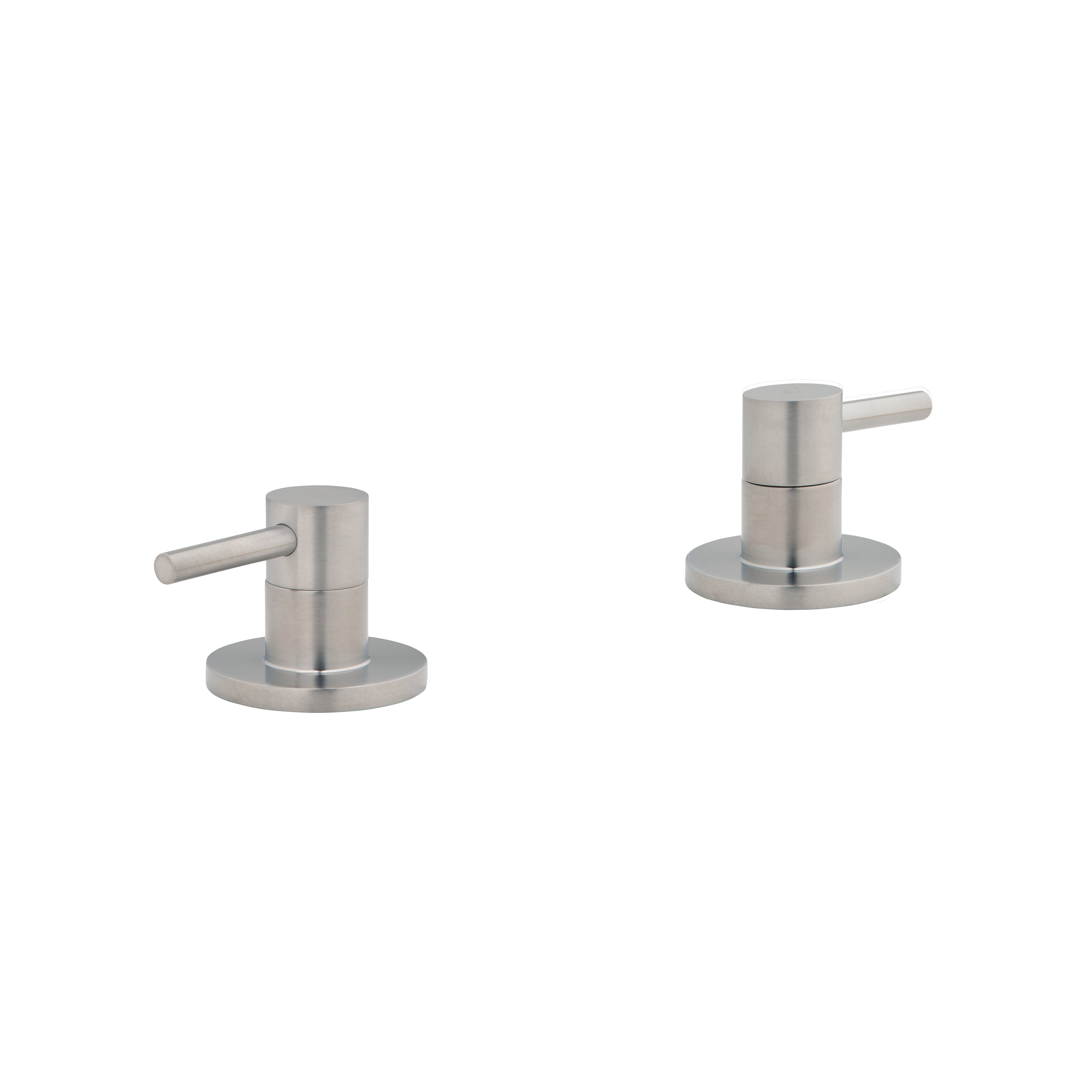 Elysian Assembly Bench-Mounted Taps - Brushed Nickel