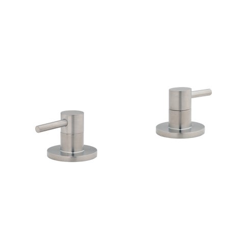 Elysian Assembly Bench-Mounted Taps - Brushed Nickel