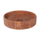 Pedra Round Basin RedTrav Side 2