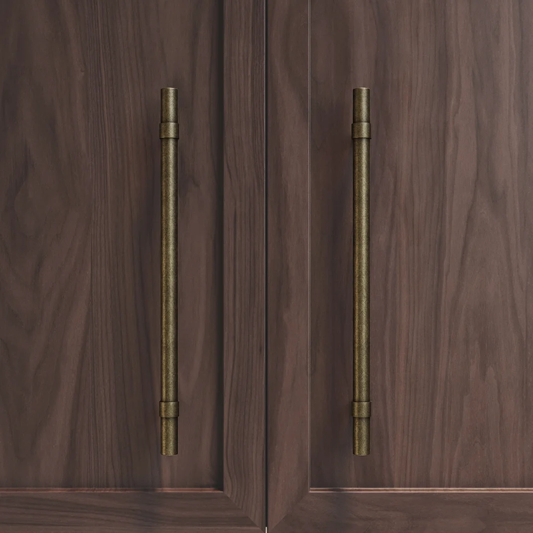 Tumbled Aged Brass - Kitchen Scene Pull 250mm