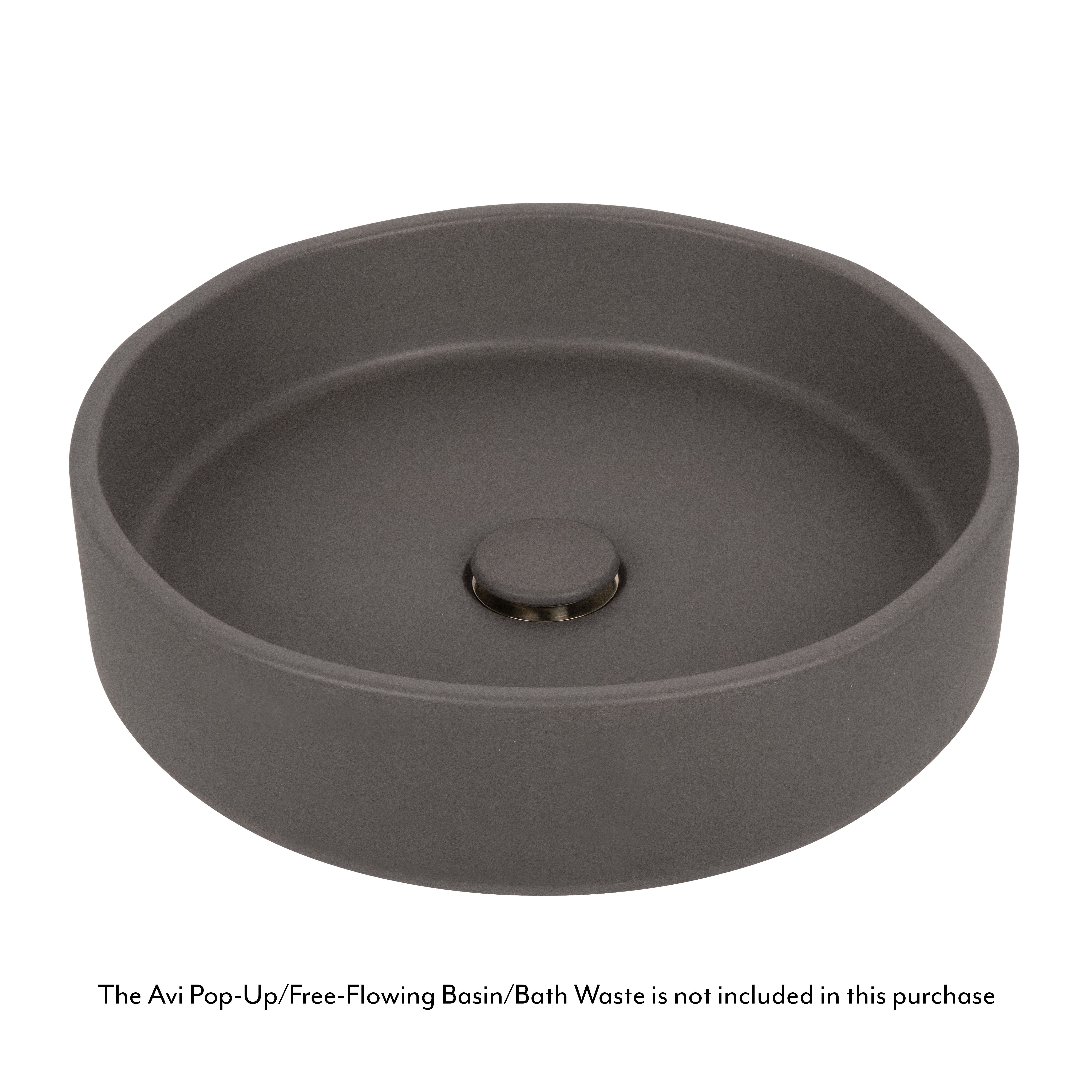Melia Concrete Basin Grey AVIWaste