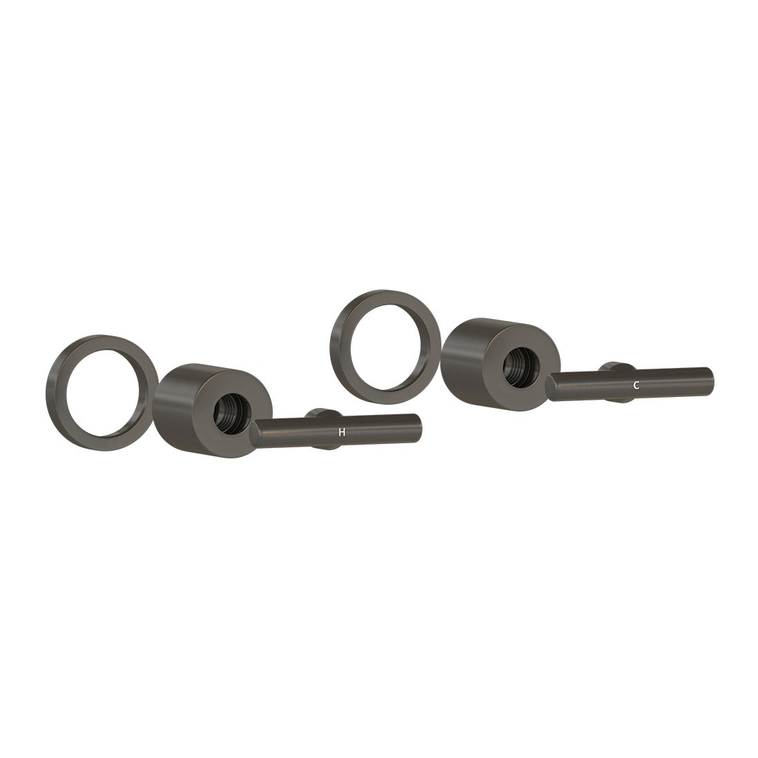 Barre Assembly Handle Kit – Brushed Gunmetal